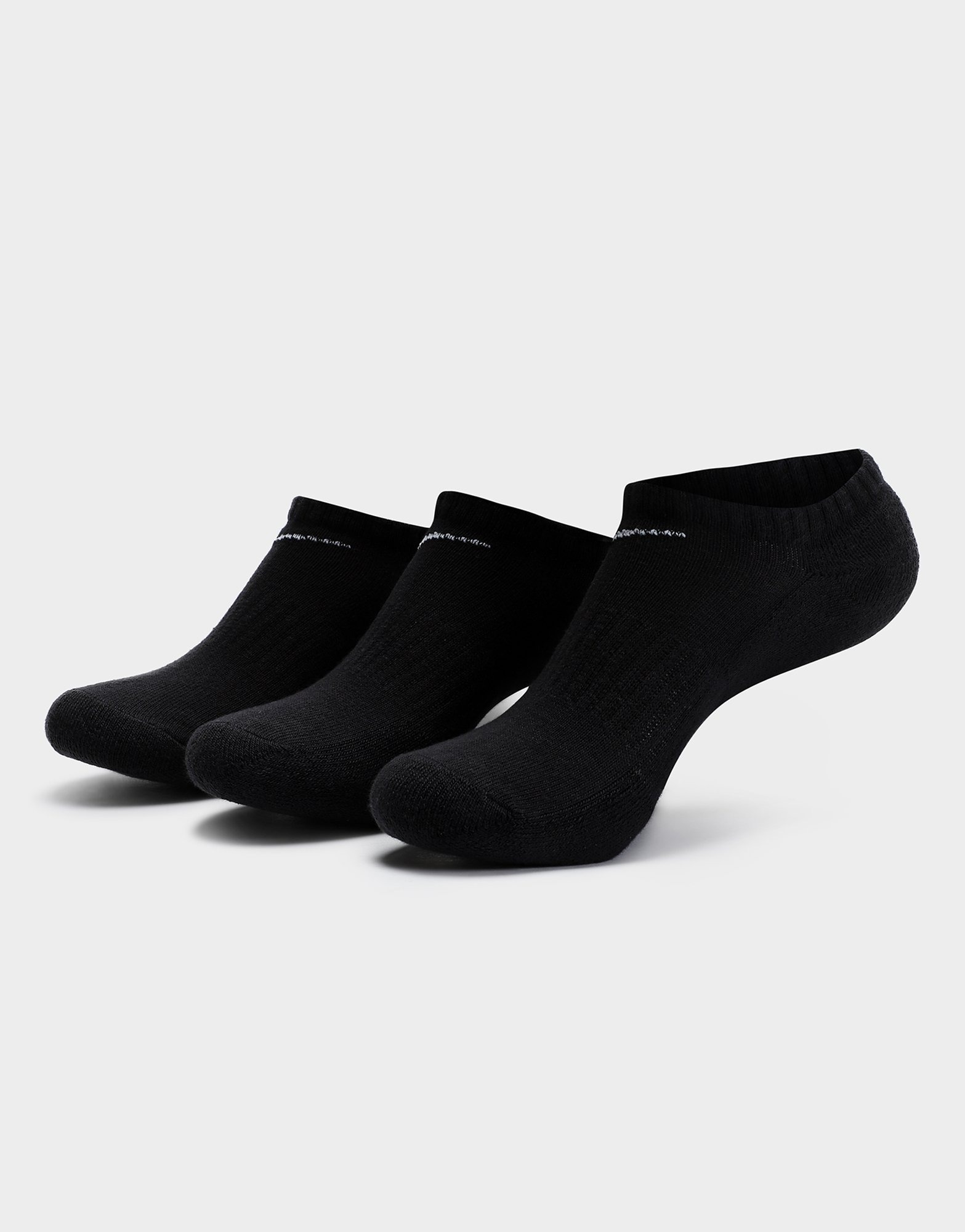Black Nike No Show 3 Pack Socks JD Sports