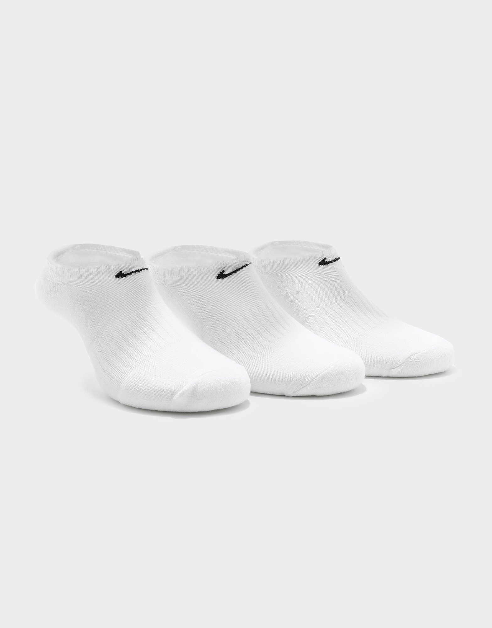 White Nike No Show Socks 3 Pack - JD Sports
