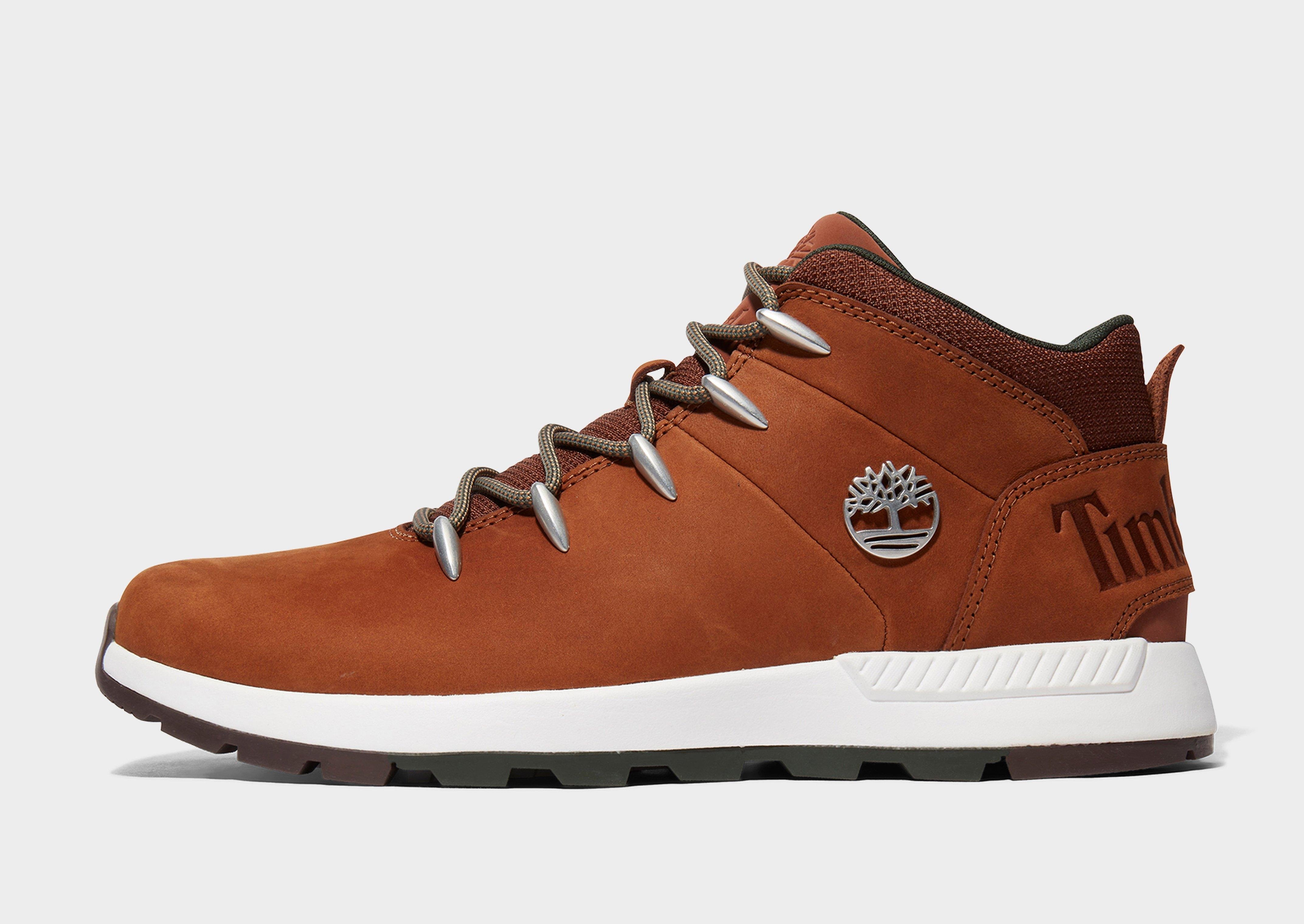 Brown Timberland Sprint Trekker Mid Lace-Up Trainer | JD Sports UK