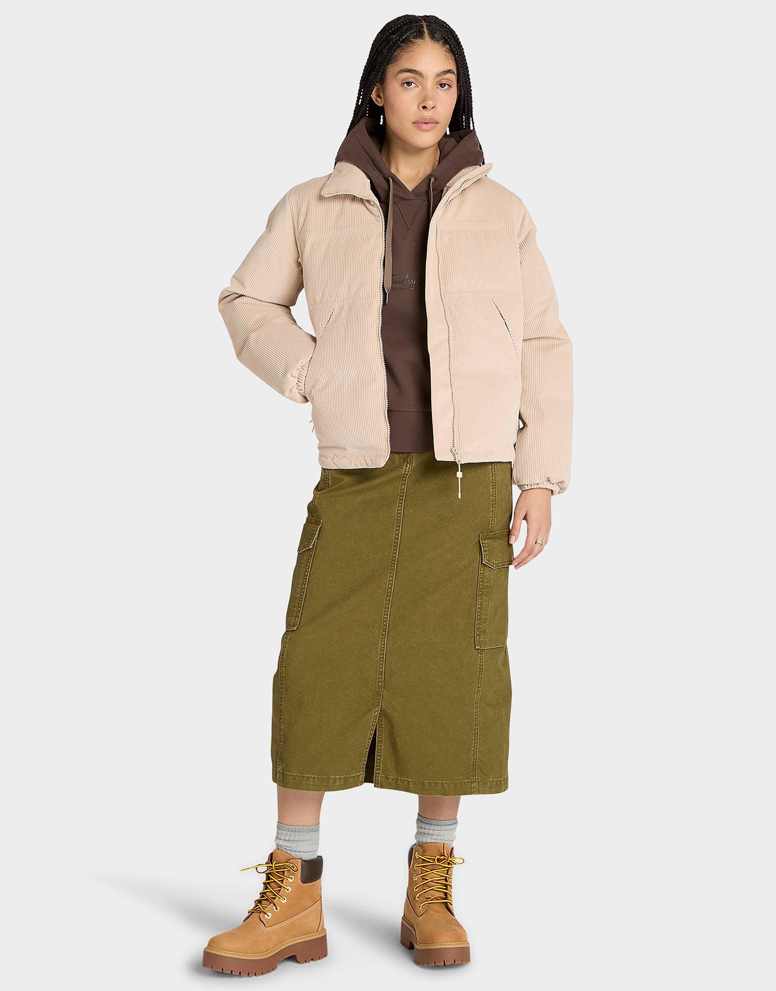 Timberland Synthetic Insulated Corduroy Puffer Jacket