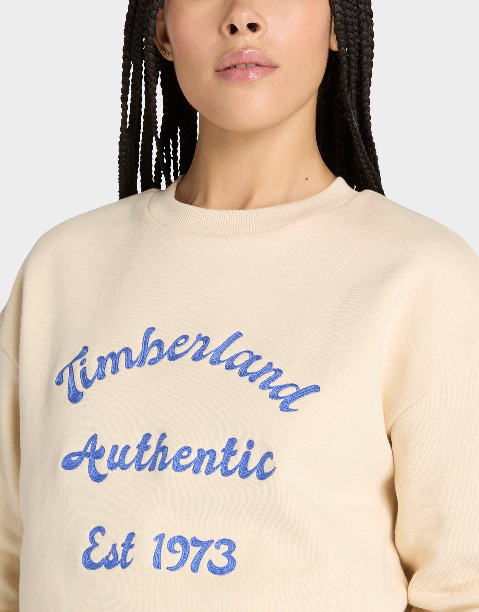 Timberland Brushed Back Chest Graphic Crew Sweatshirt