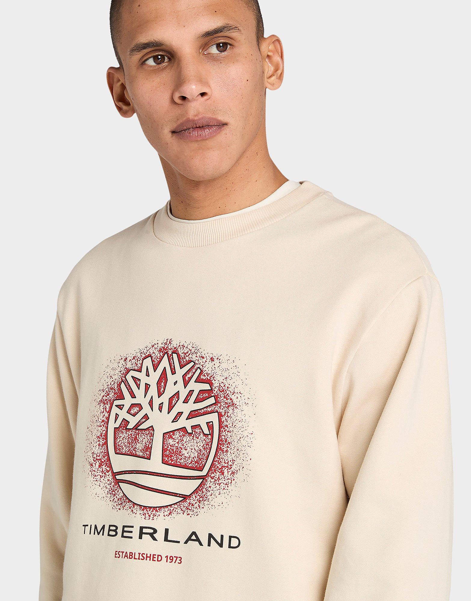 Timberland Front Seasonal Tree Logo Graphic Crewneck