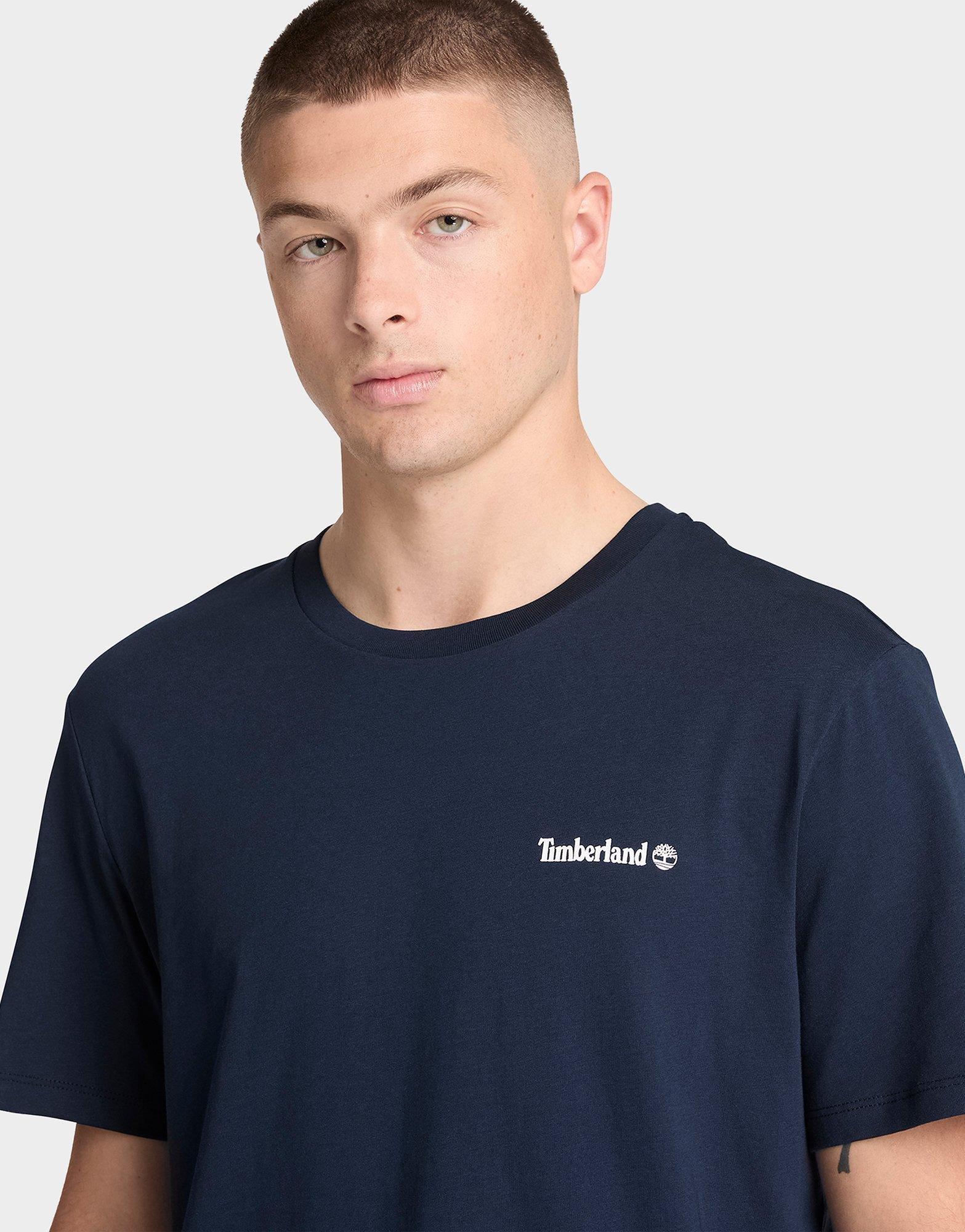 Timberland Small Linear Logo Print Tee