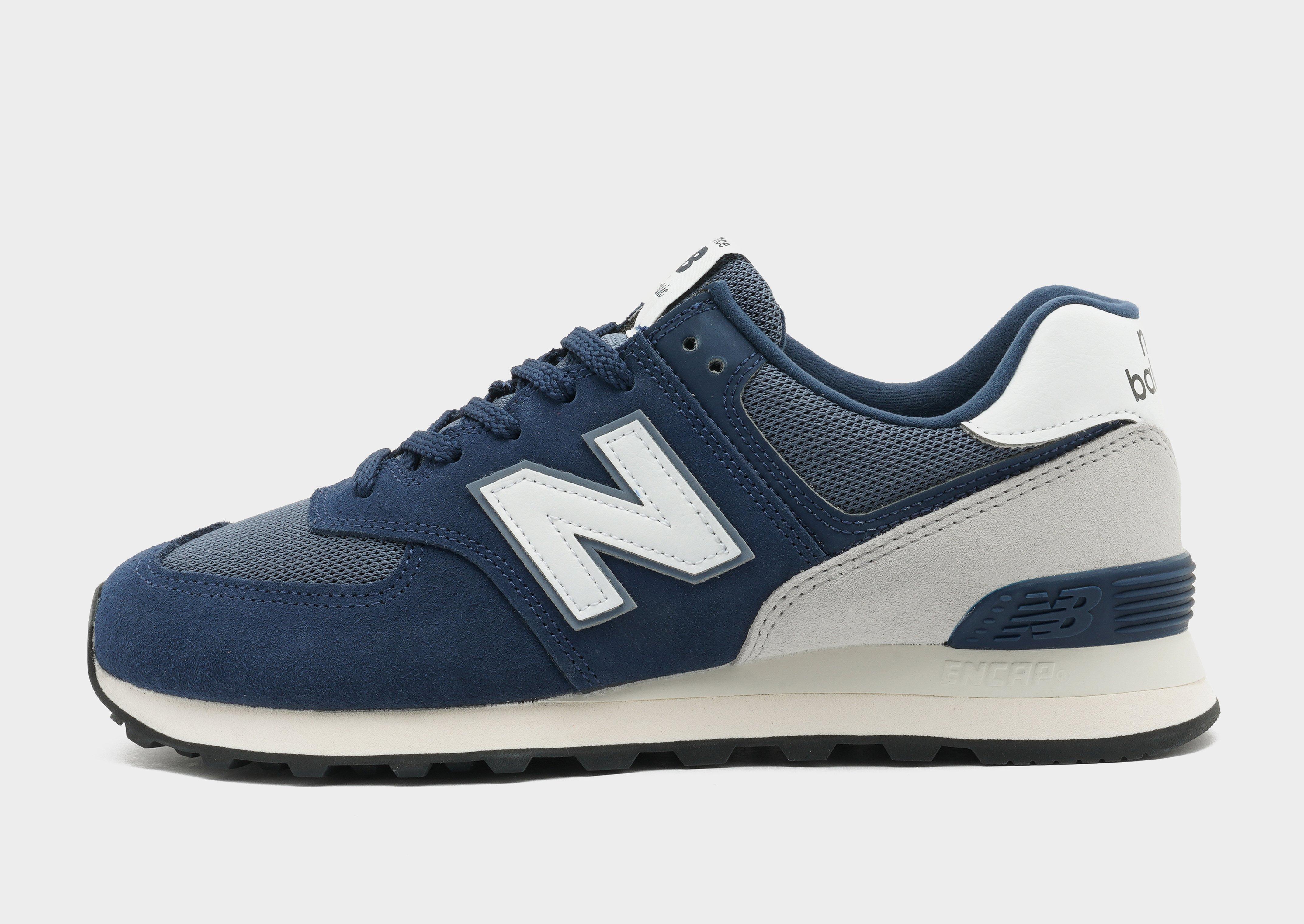 New balance 574 navy on sale blue