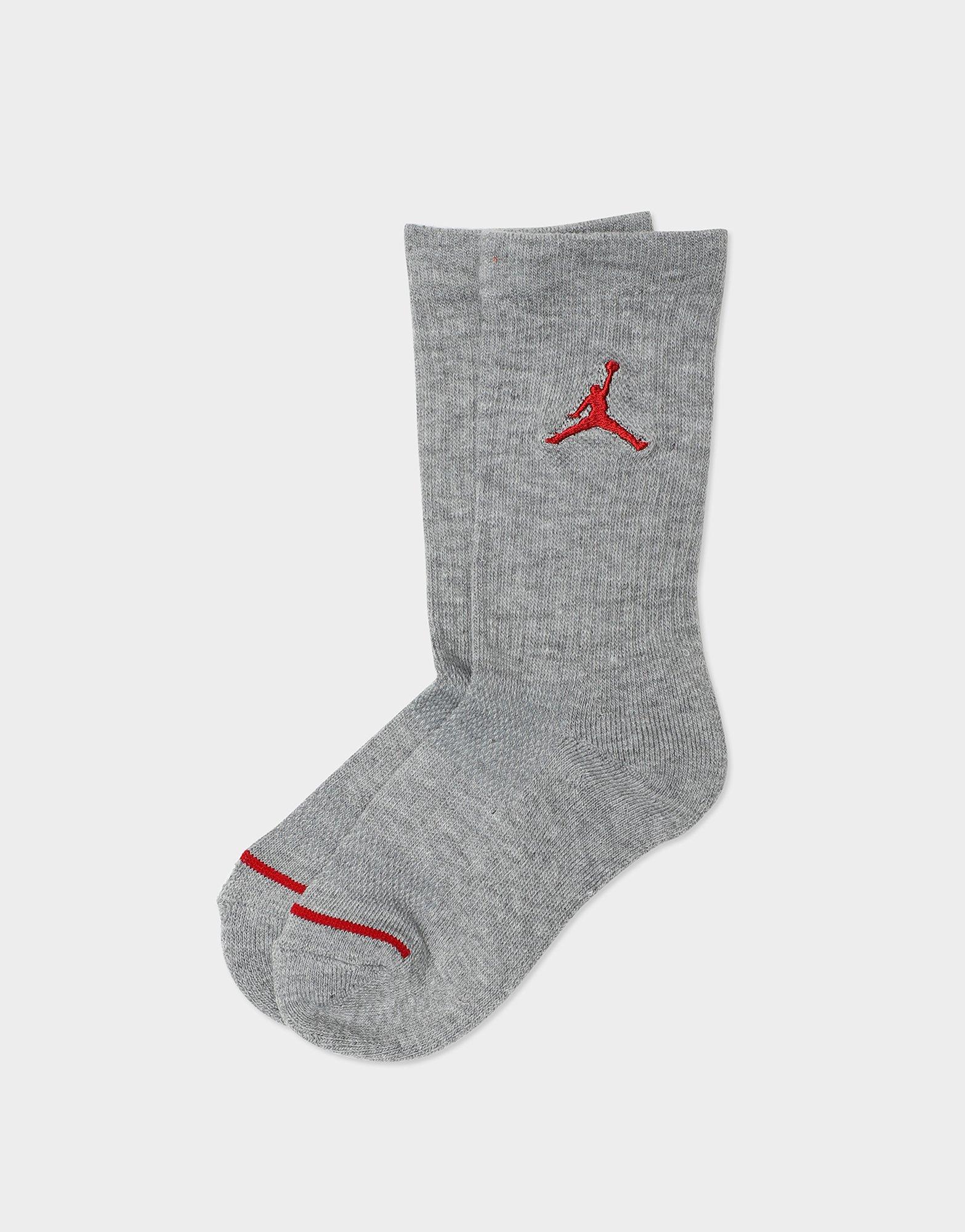 Multi Jordan Air Crew 3 Pack Youth Socks JD Sports