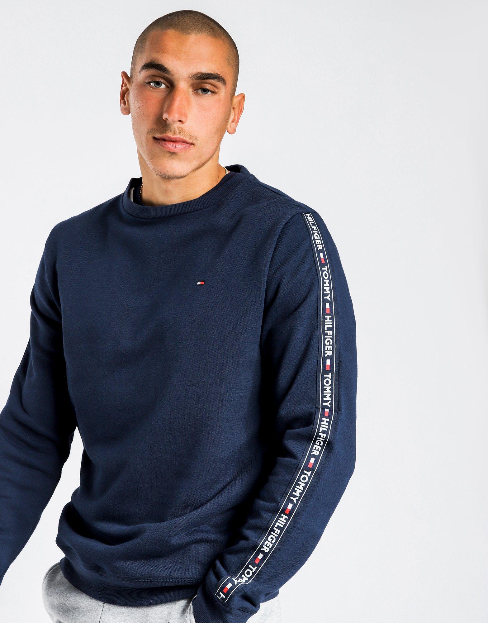 tommy hilfiger tape crew sweatshirt