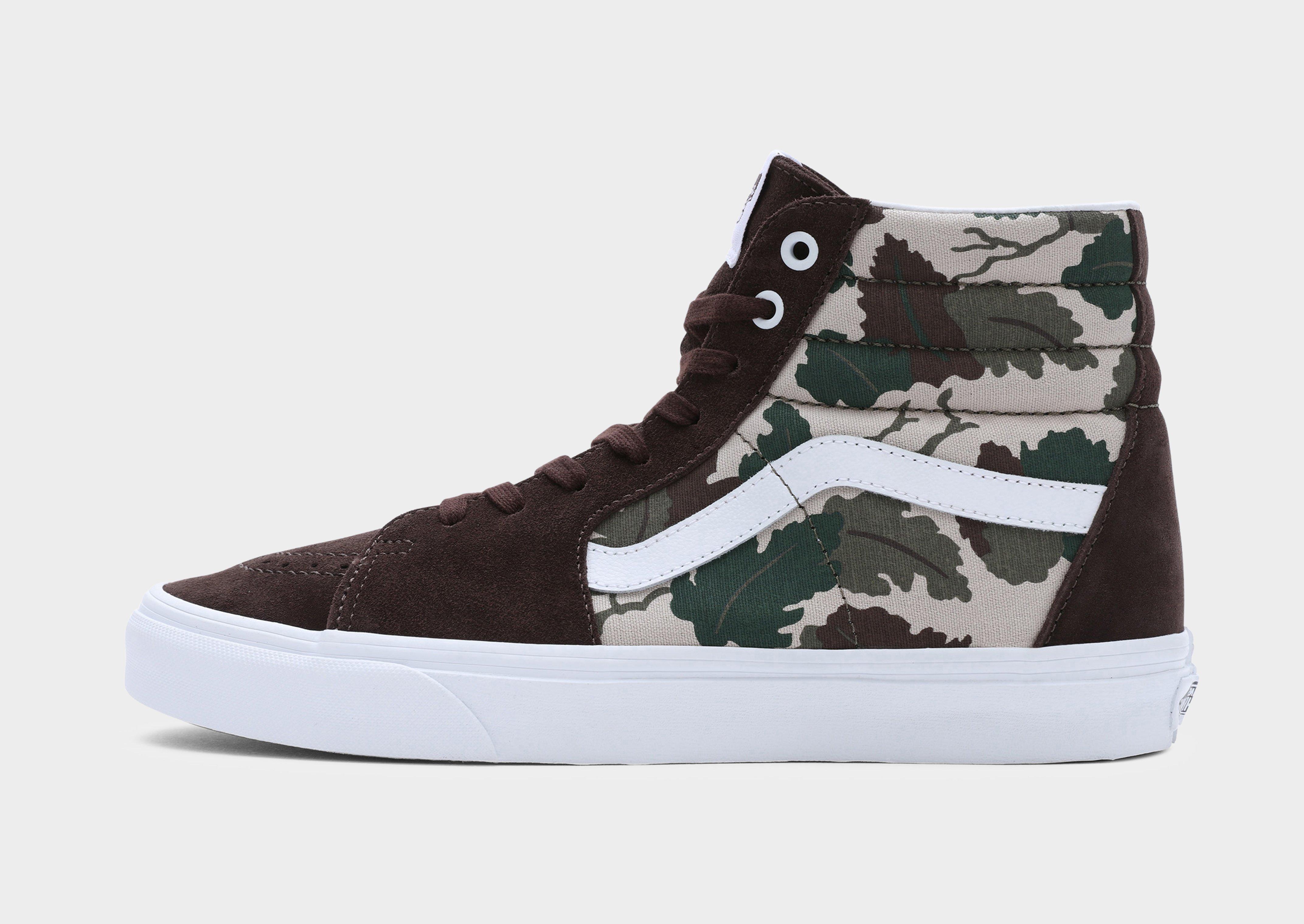 Camouflage vans best sale high top