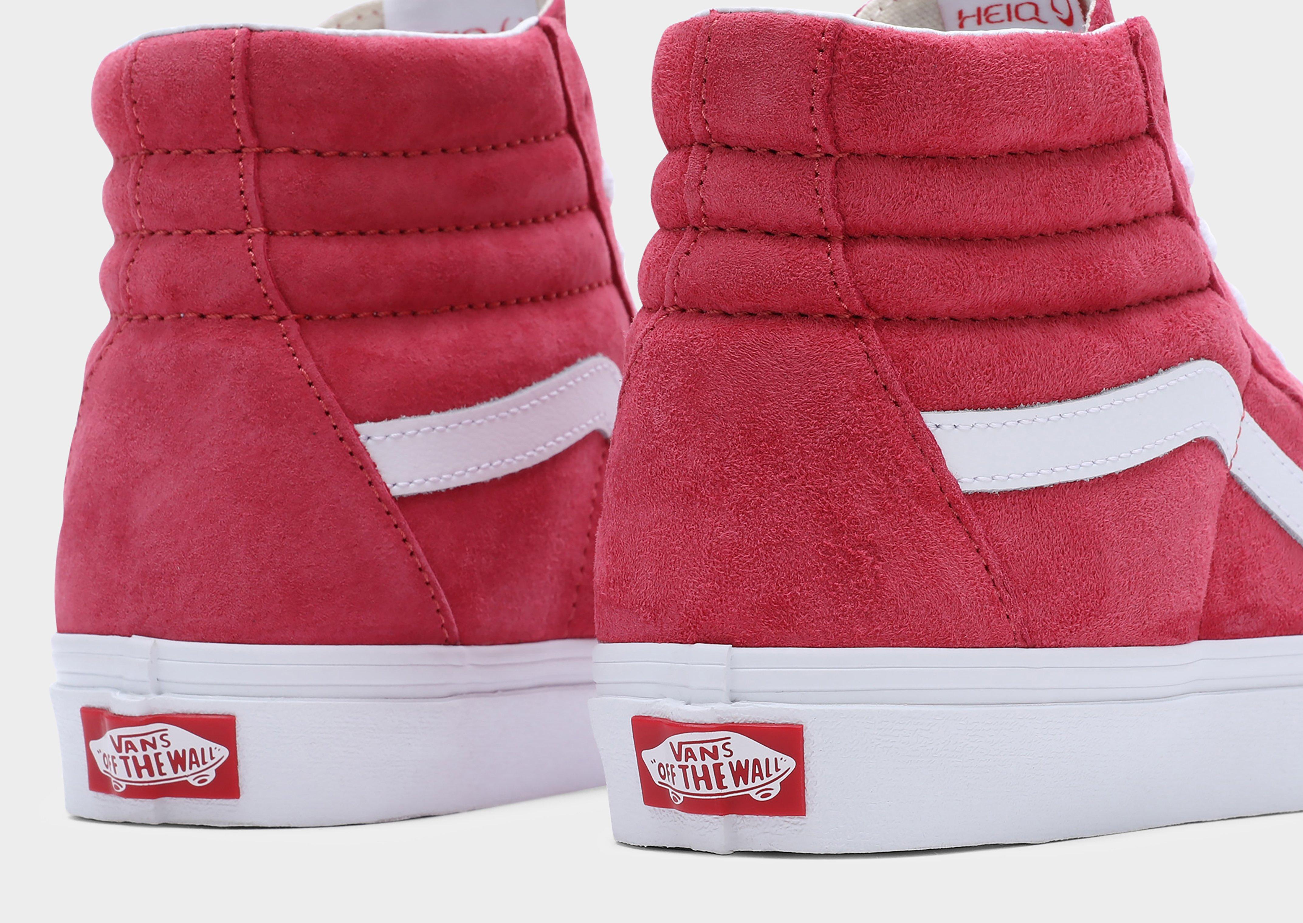 Vans high tops on sale red