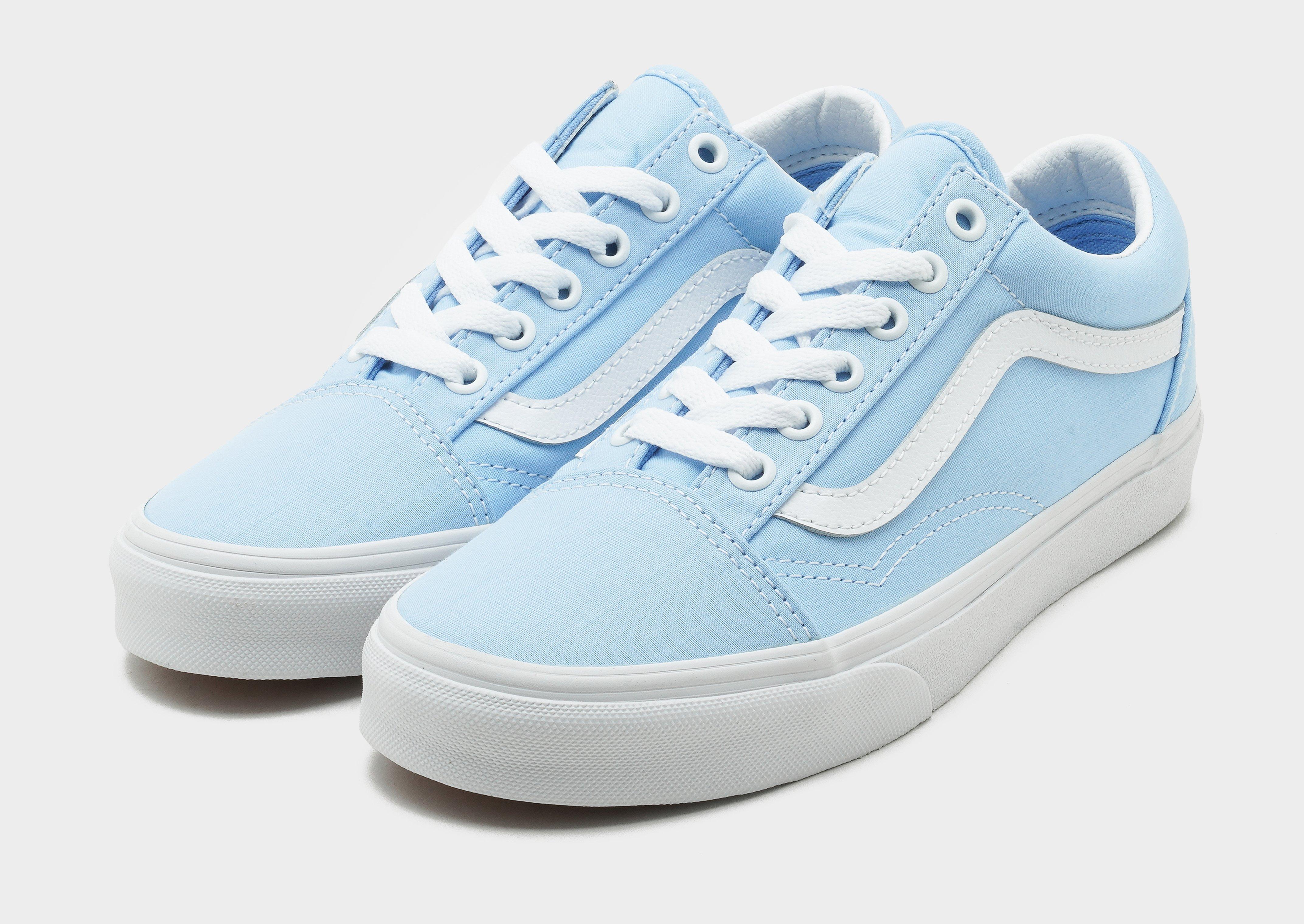 Powder blue vans top old skool