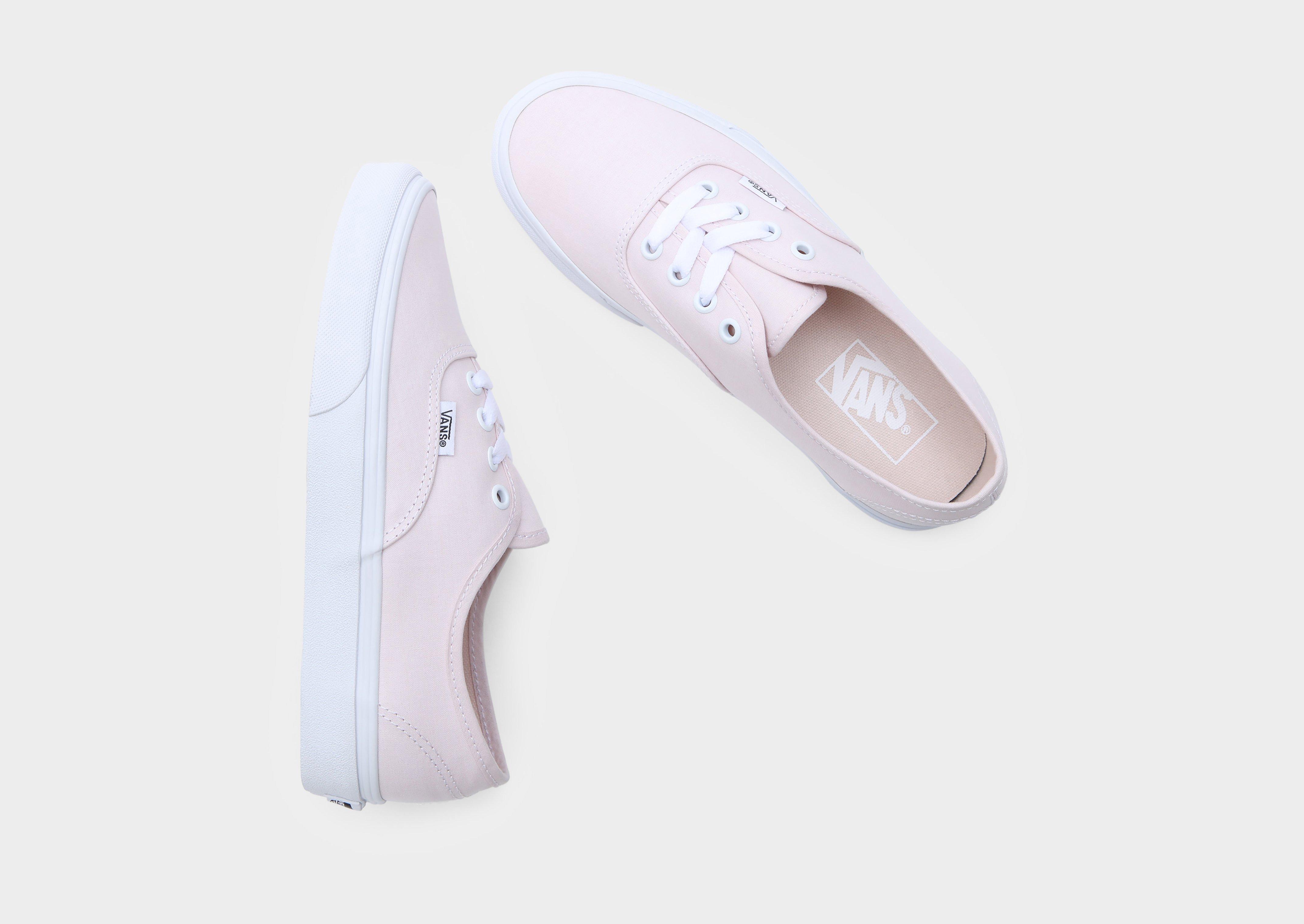 Vans authentic hot sale white pink