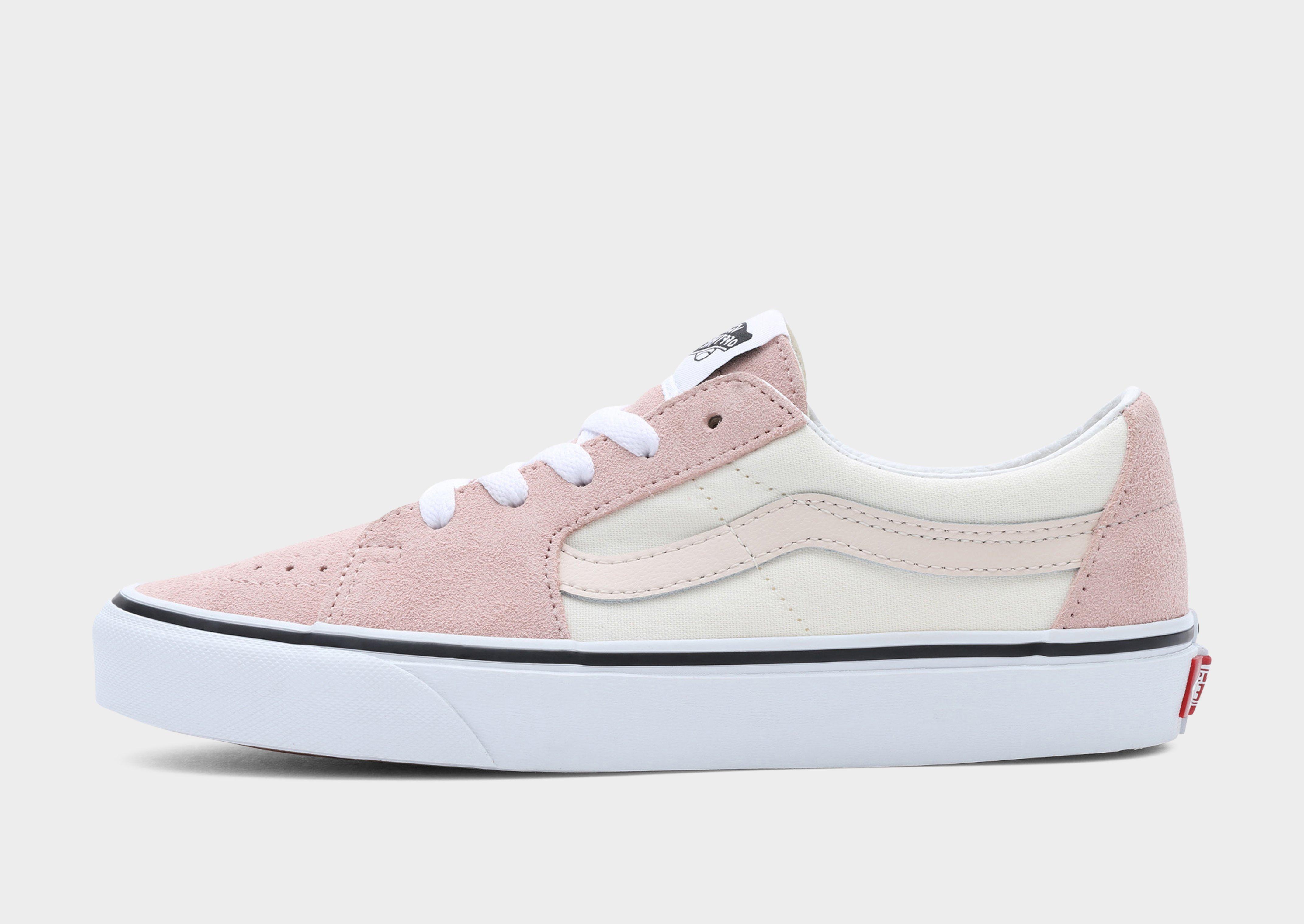 Low top best sale light pink vans