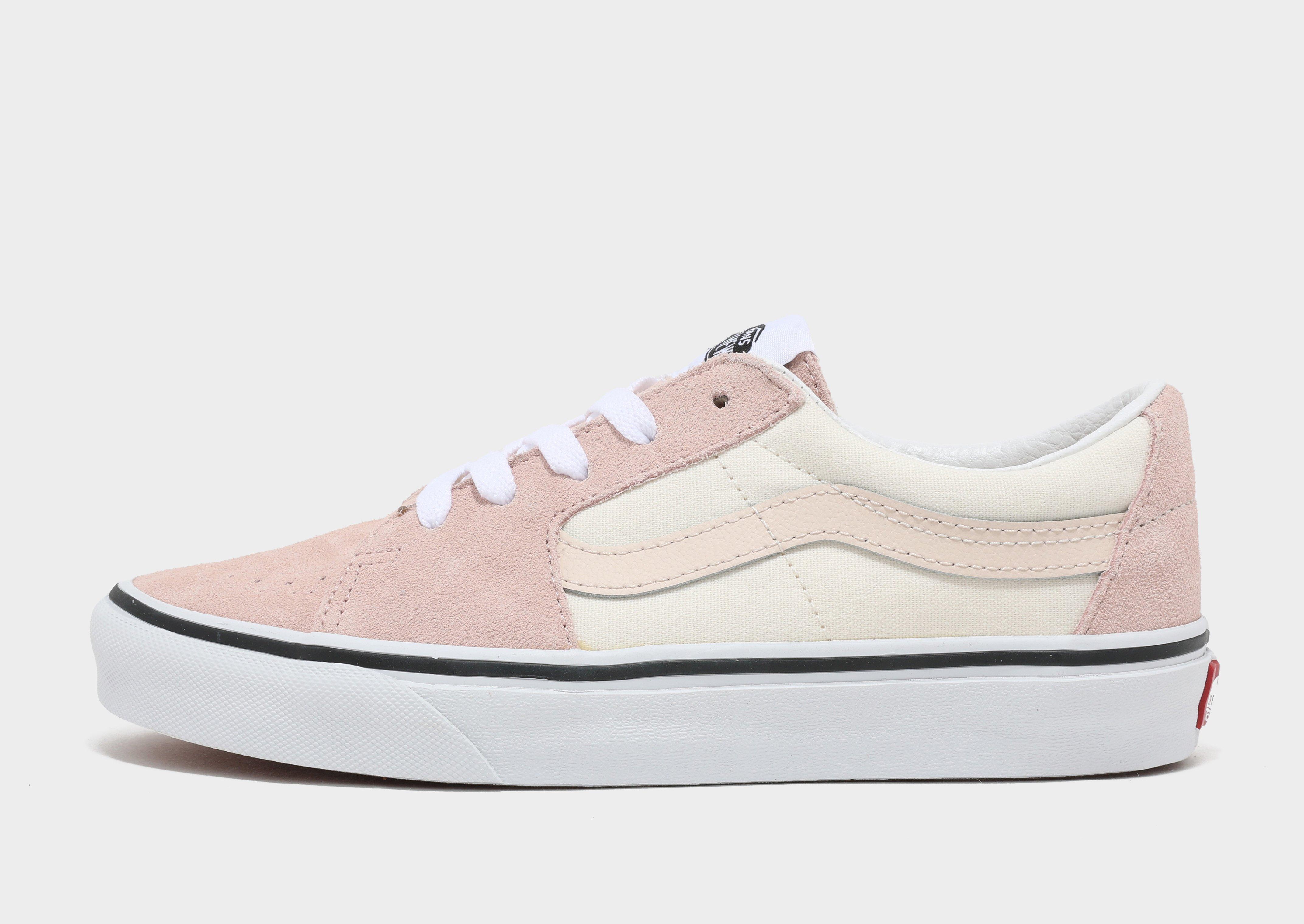 hot pink and white vans