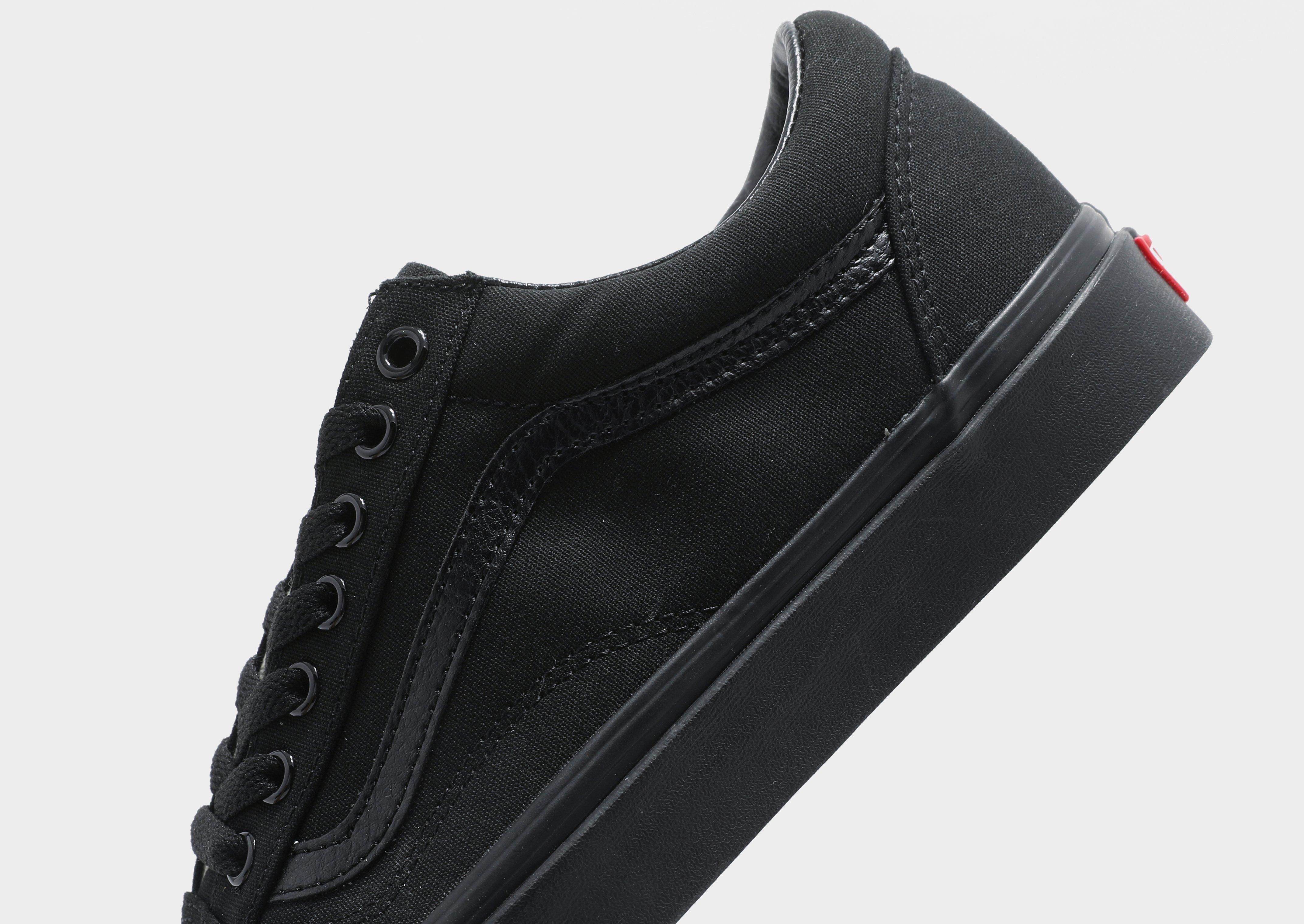 All black vans size on sale 6