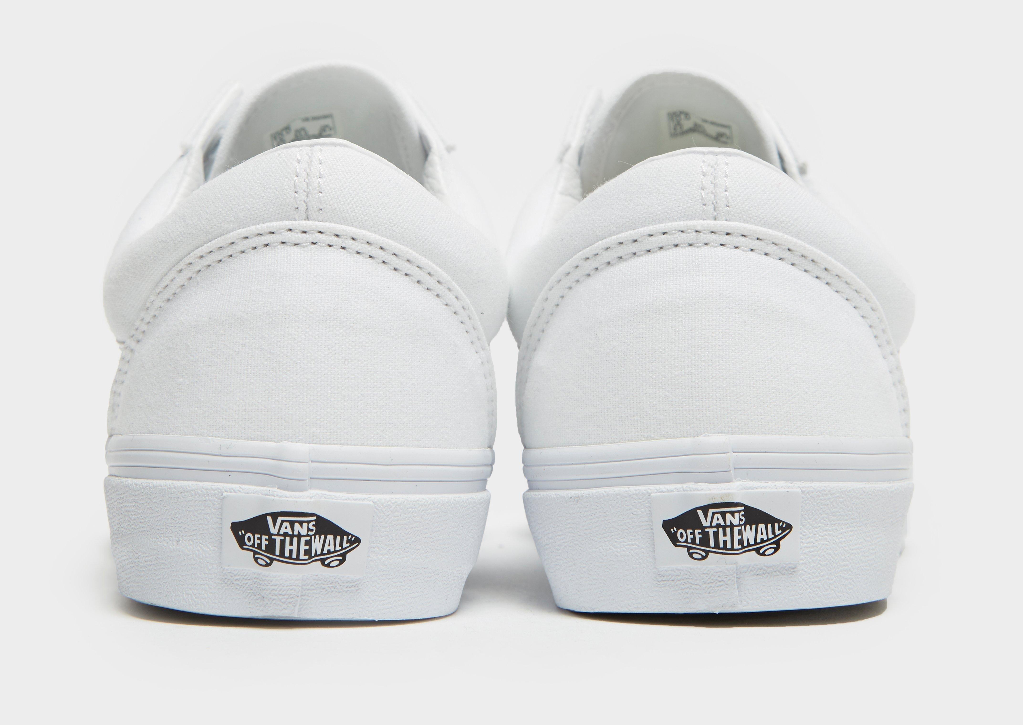 All white vans old skool clearance womens