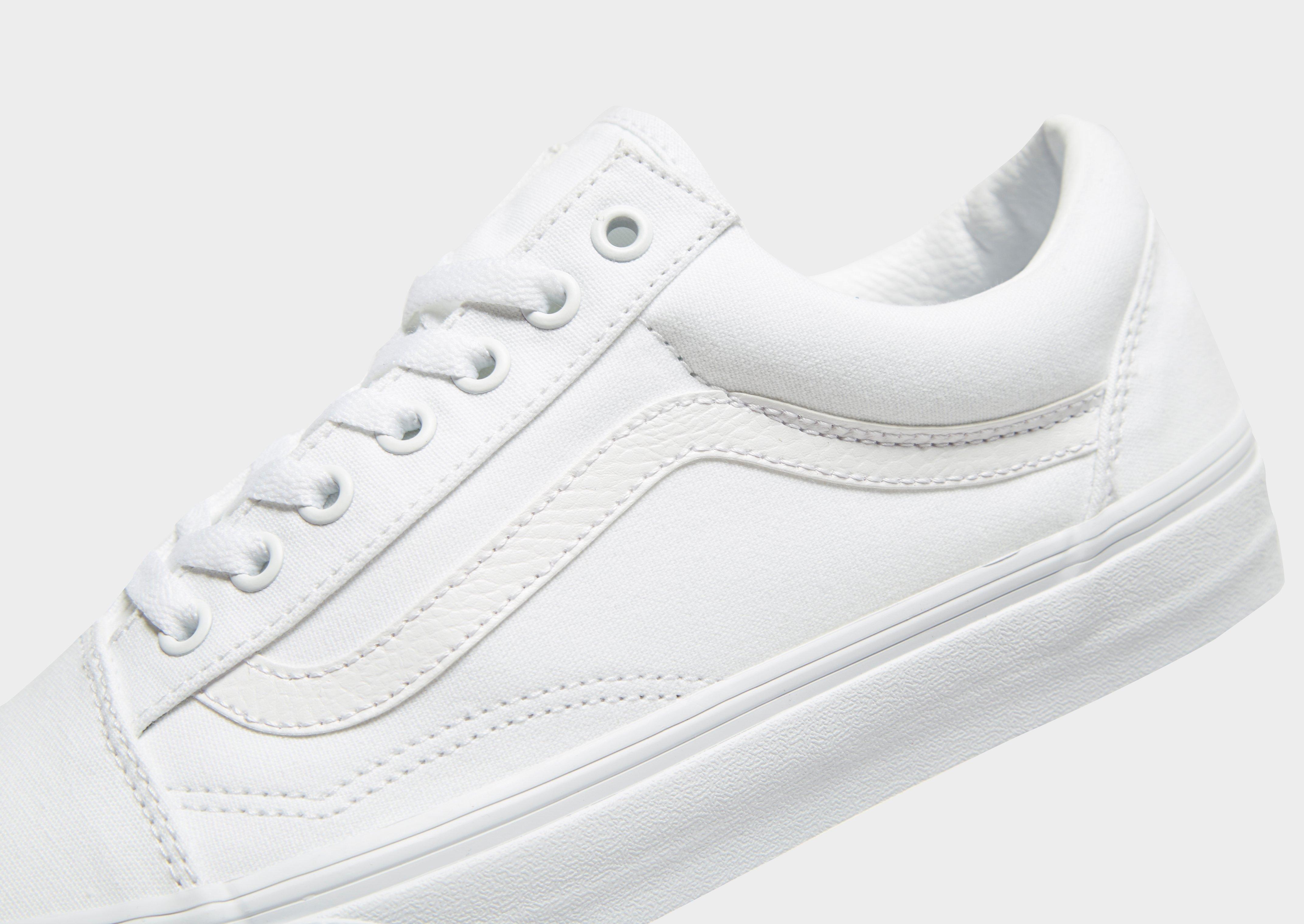 All white vans old clearance skool womens