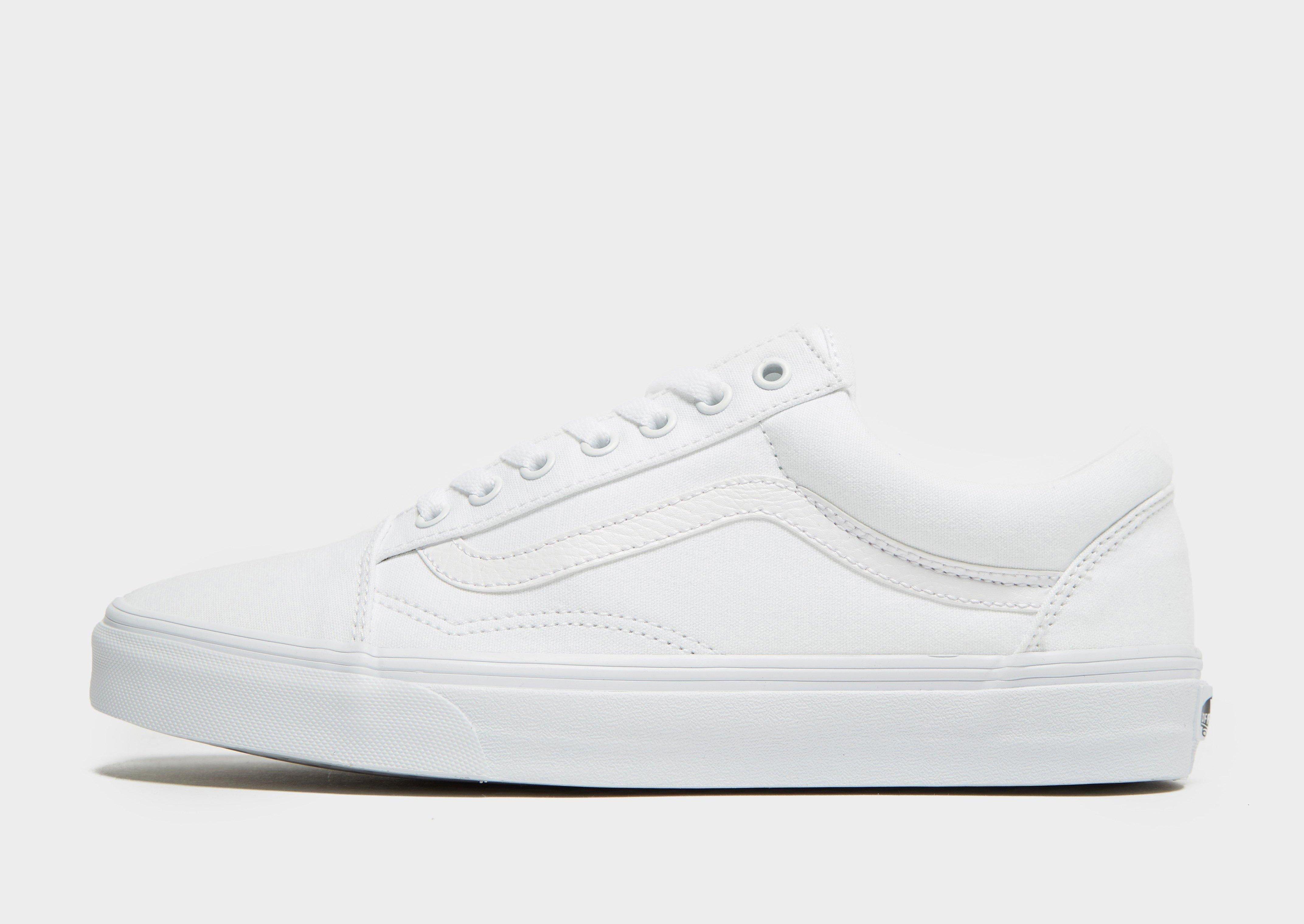 vans old skool junior white