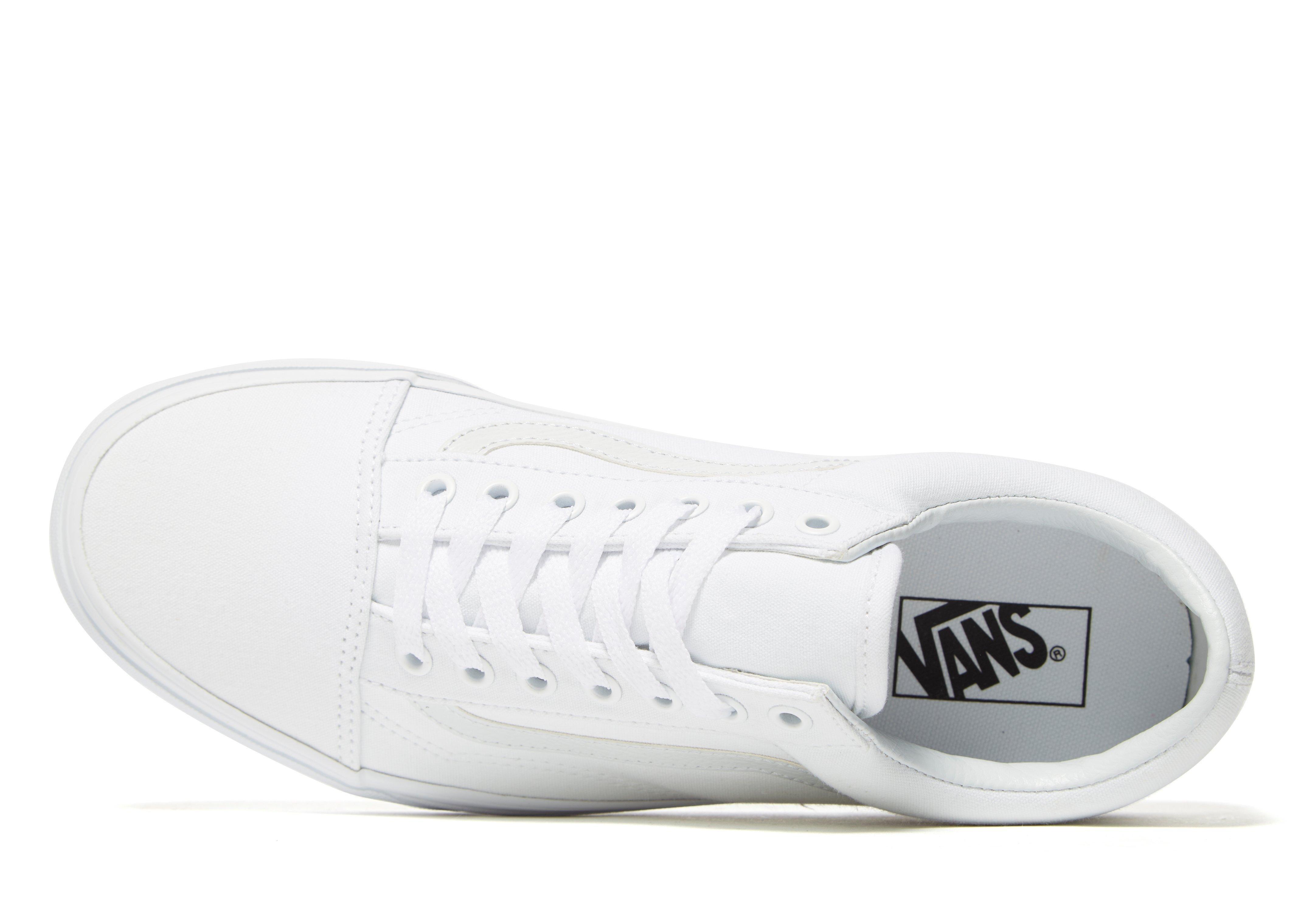 All white shoes on sale vans