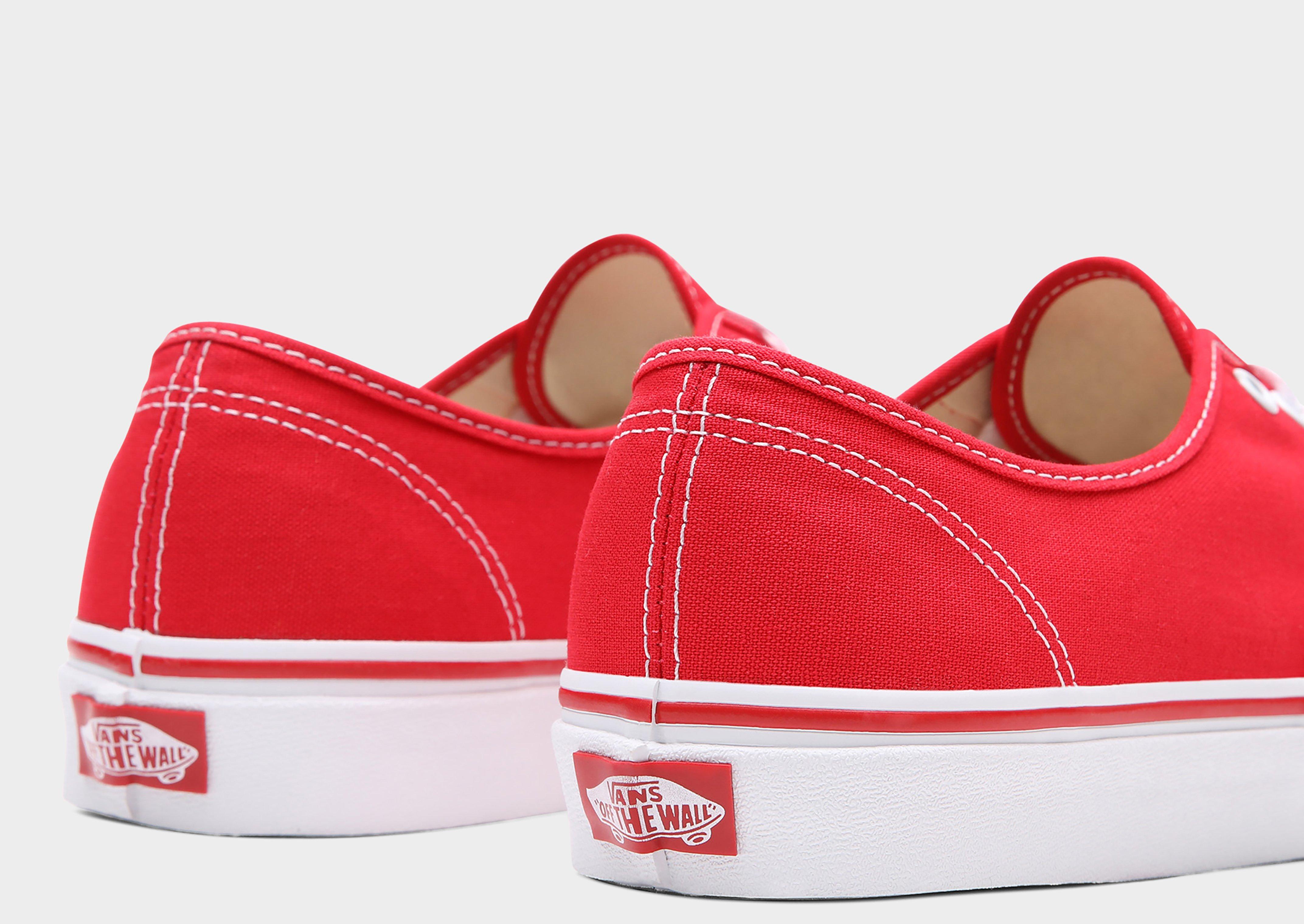 Plain red vans best sale