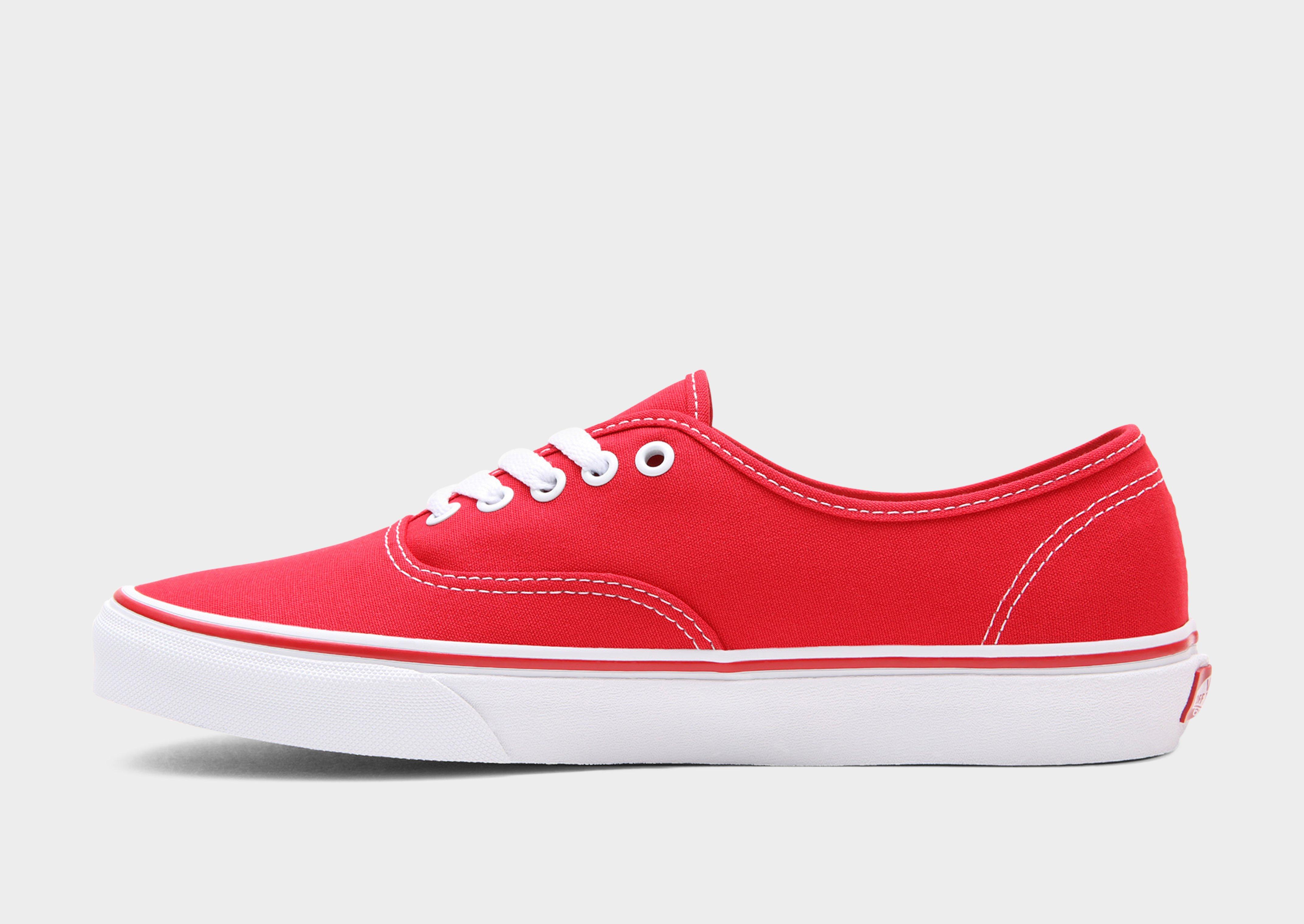 True red vans store authentic