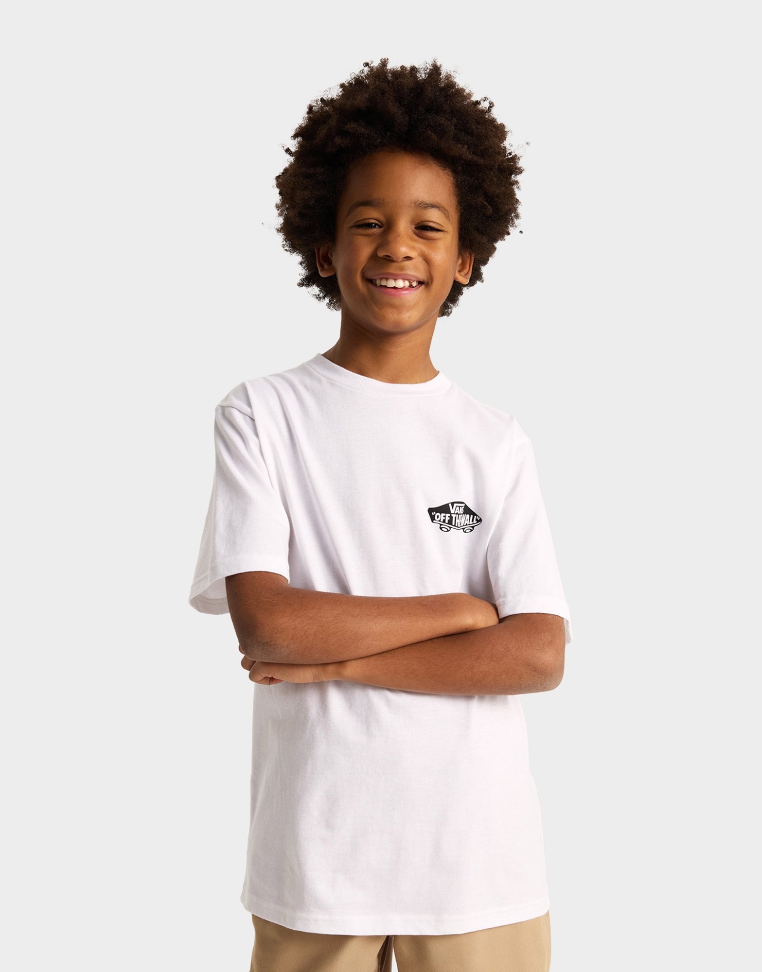 White Vans Double Standard Short Sleeves Tee | JD Sports UK