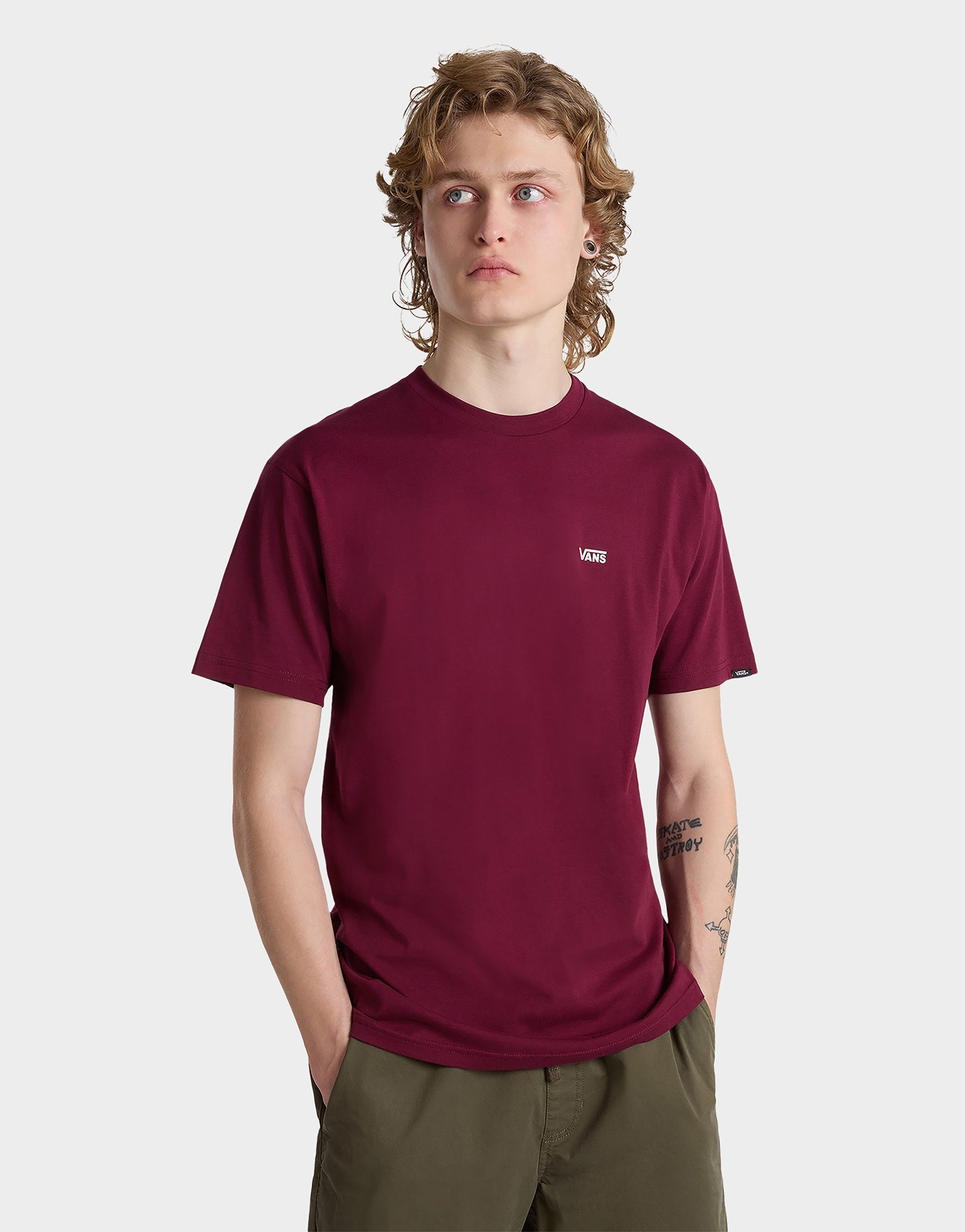 Purple Vans Core Small Logo T-Shirt | JD Sports UK