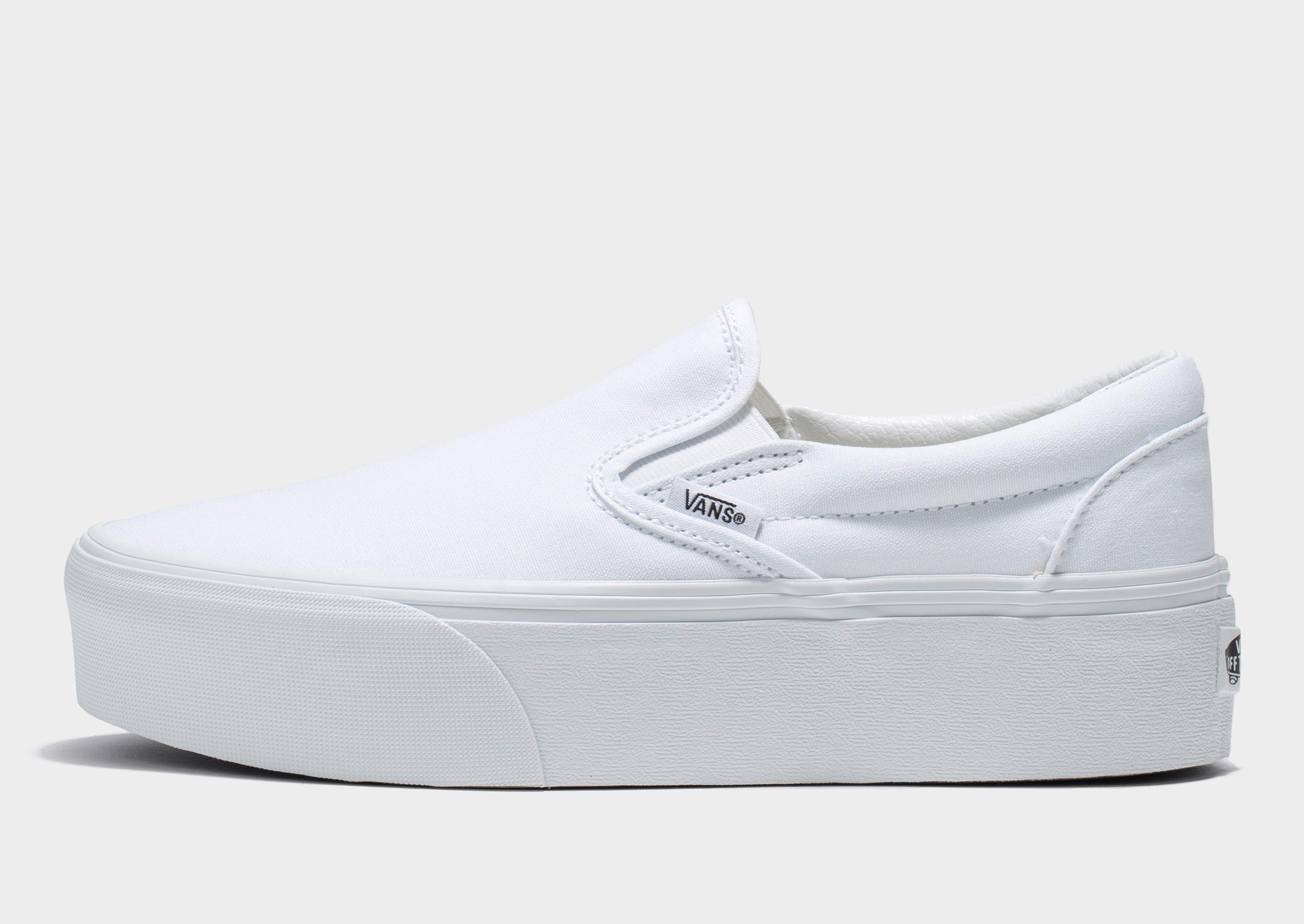 White Vans UA Classic Slip On Stackform JD Sports UK