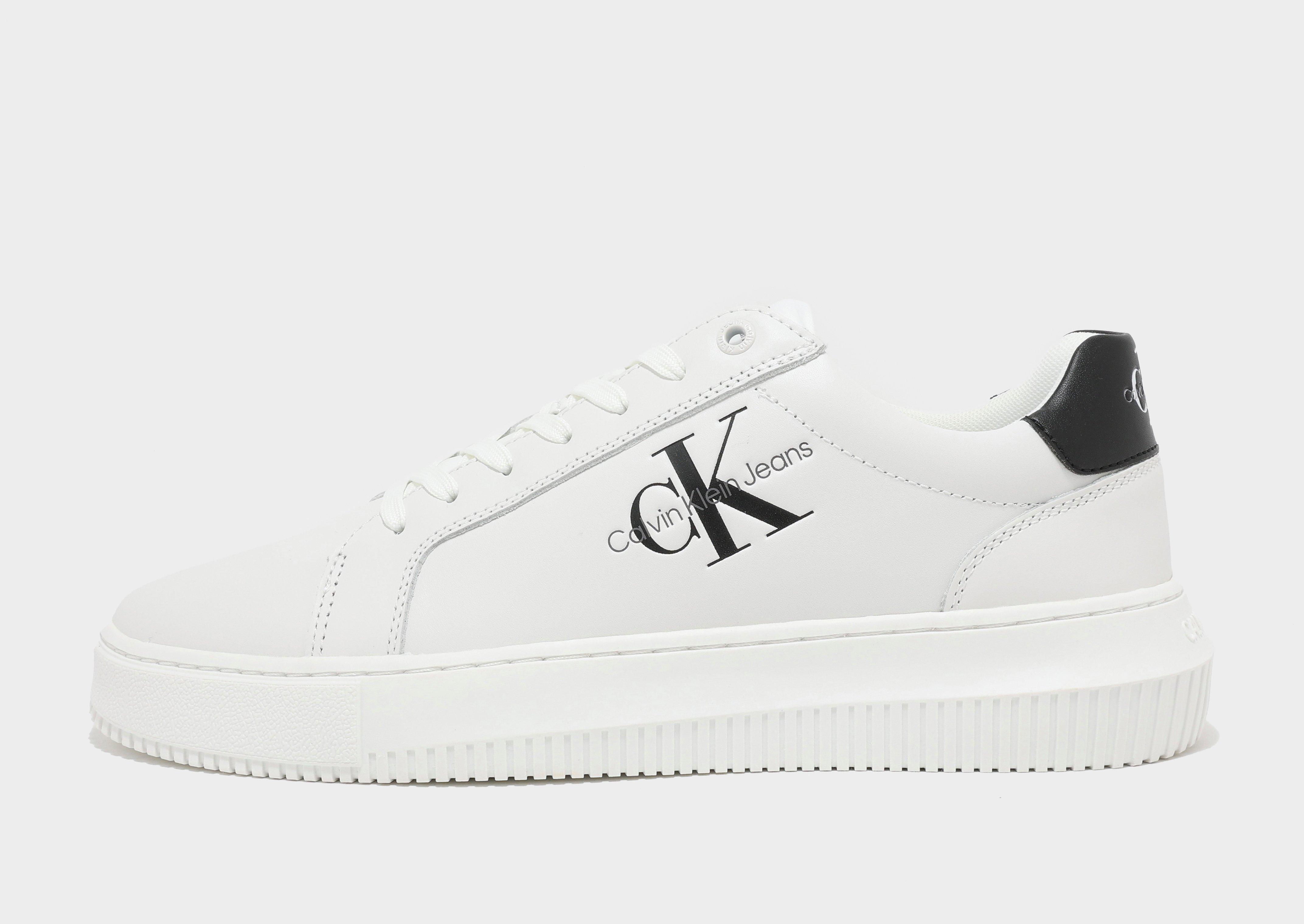 White Calvin Klein Chunky Cupsole Mono | JD Sports Malaysia