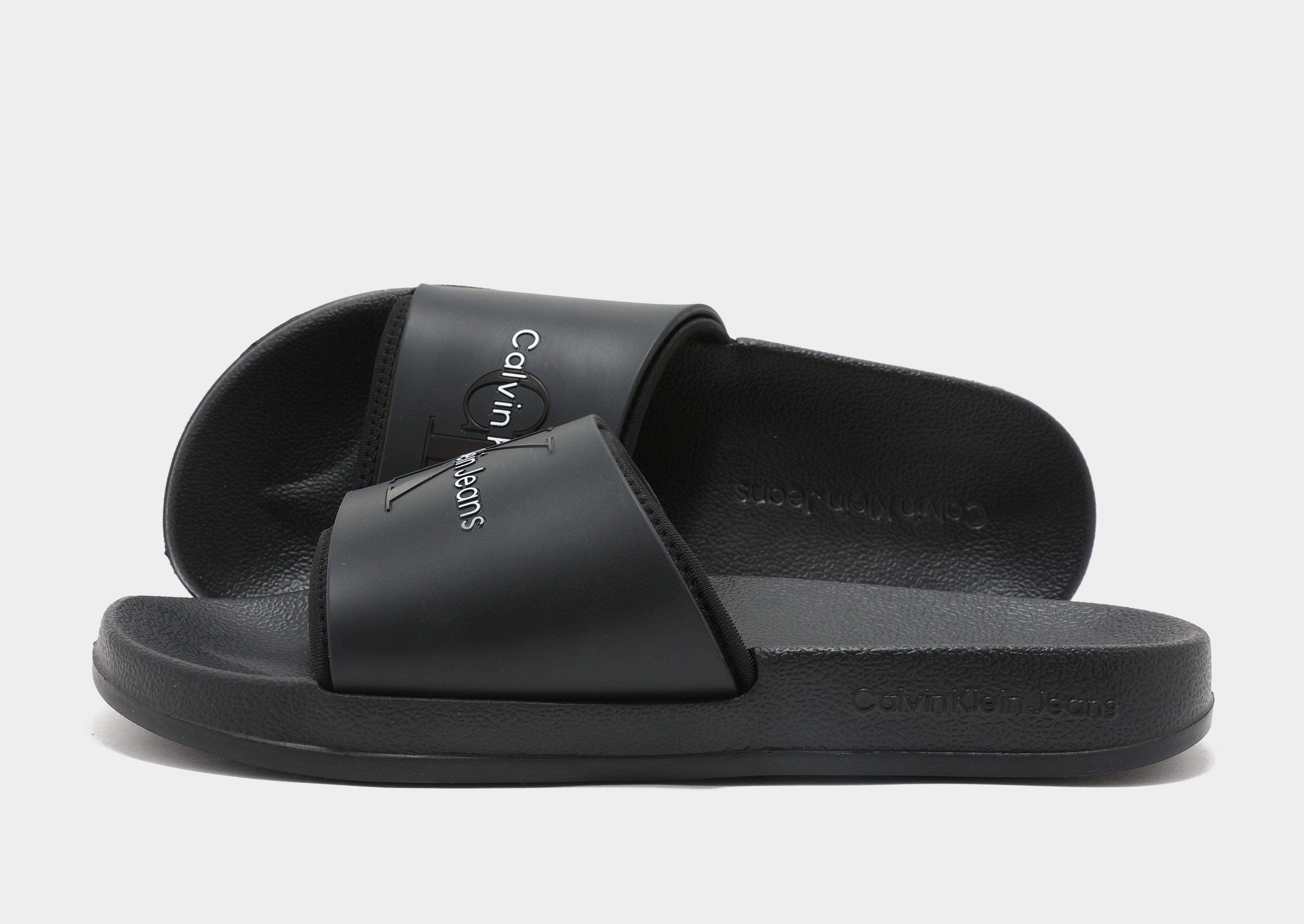 Calvin klein shop slides women's black