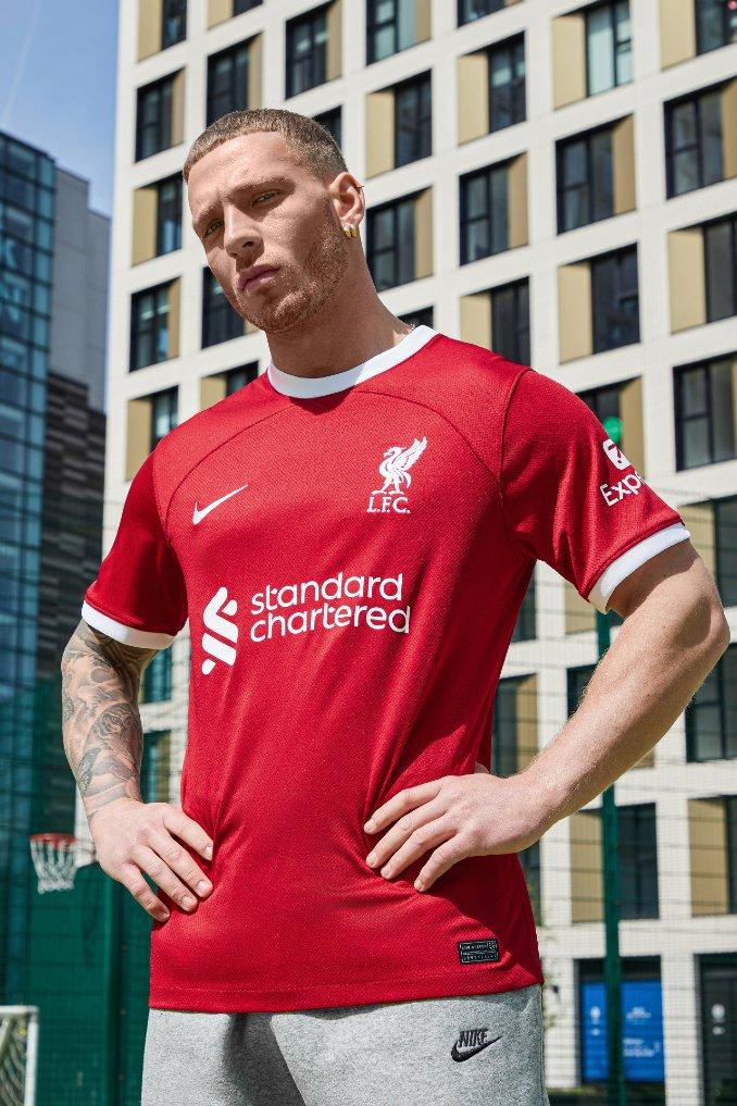 Camiseta y Pantalón Futbol Niños Liverpool Portero Amarilla 2023-2024