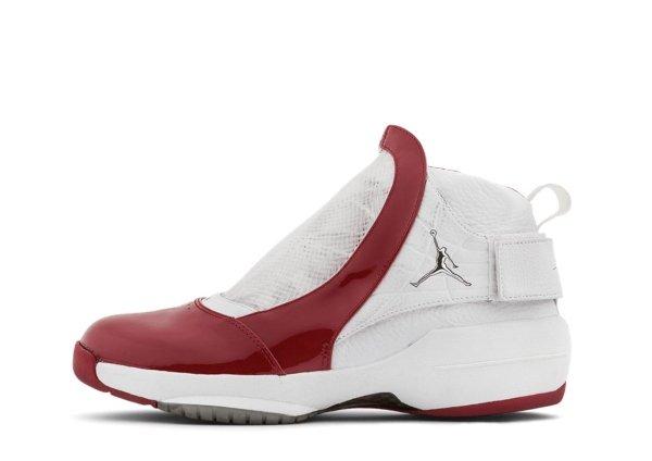 Air Jordan XIX White / Varsity Red – Metallic Silver