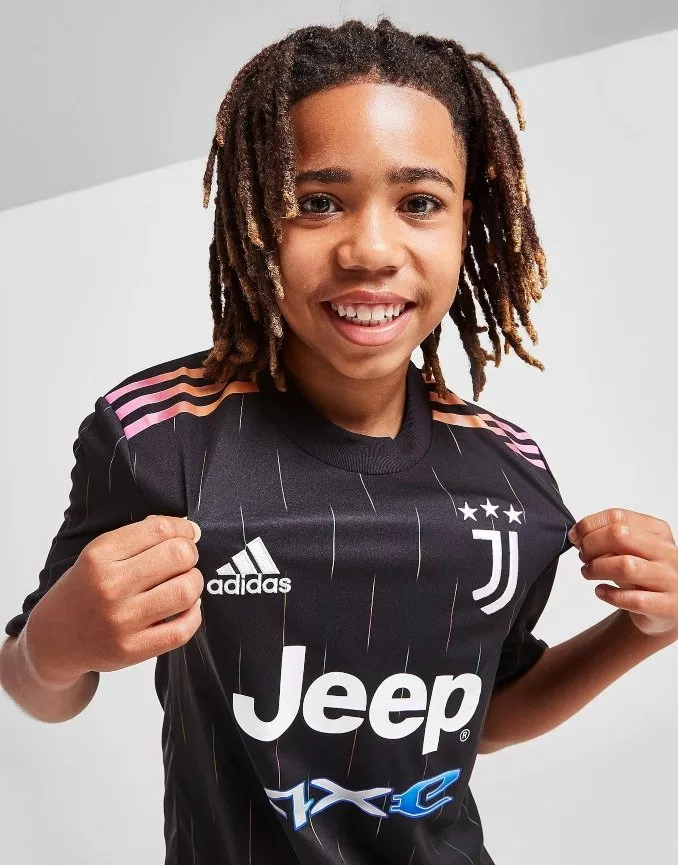 Tweede voetbaltenue Juventus 21-22 voor kinderen