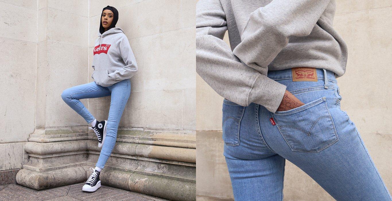 Levi's Denim Skinny Jeans Damen 