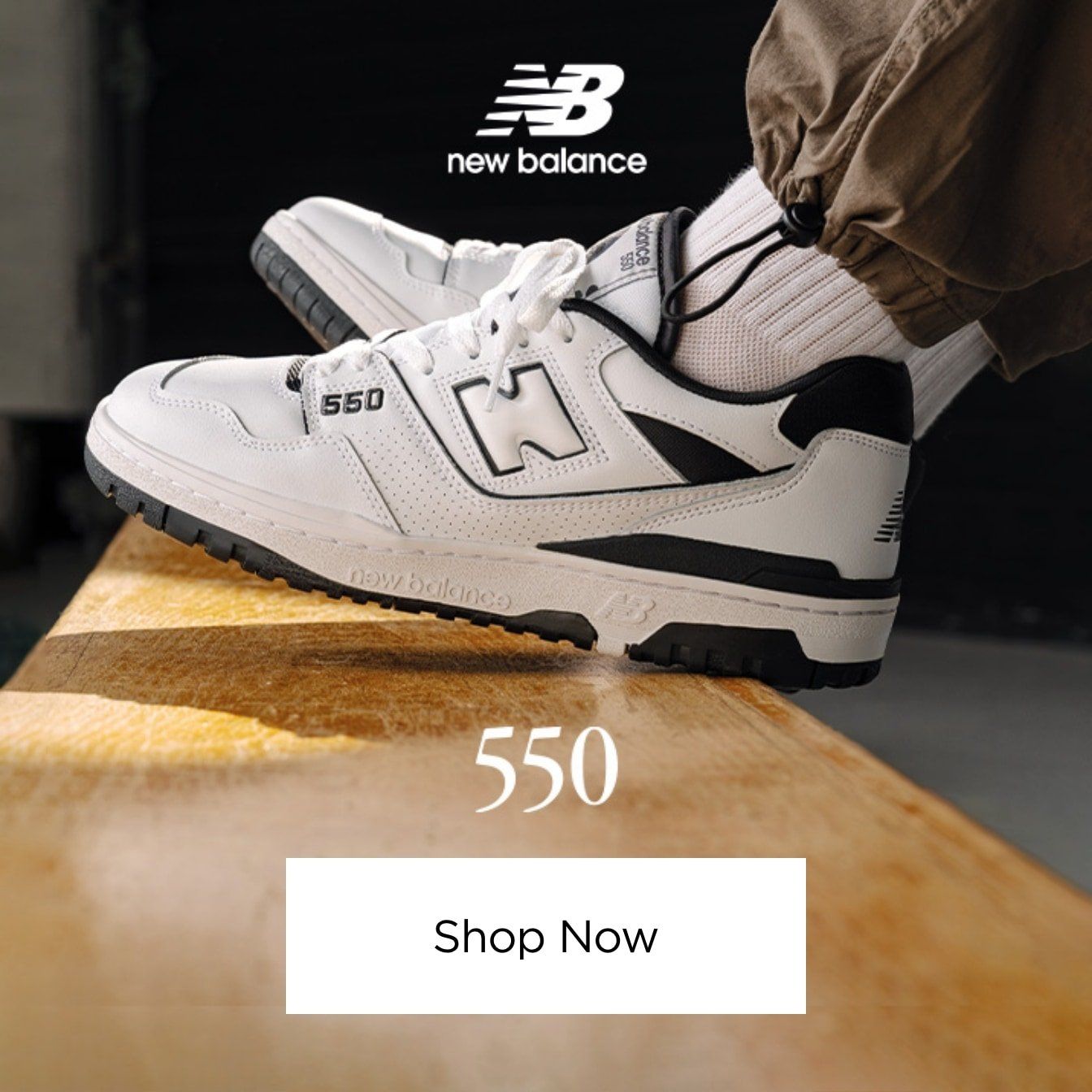 White New Balance 550 - JD Sports Global