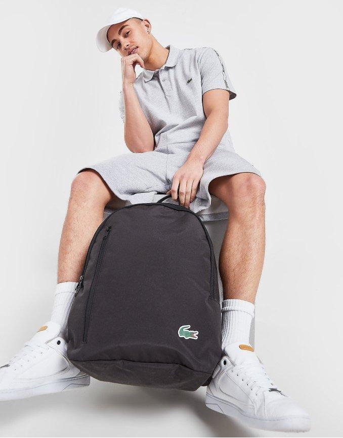 Mochila negra Lacoste