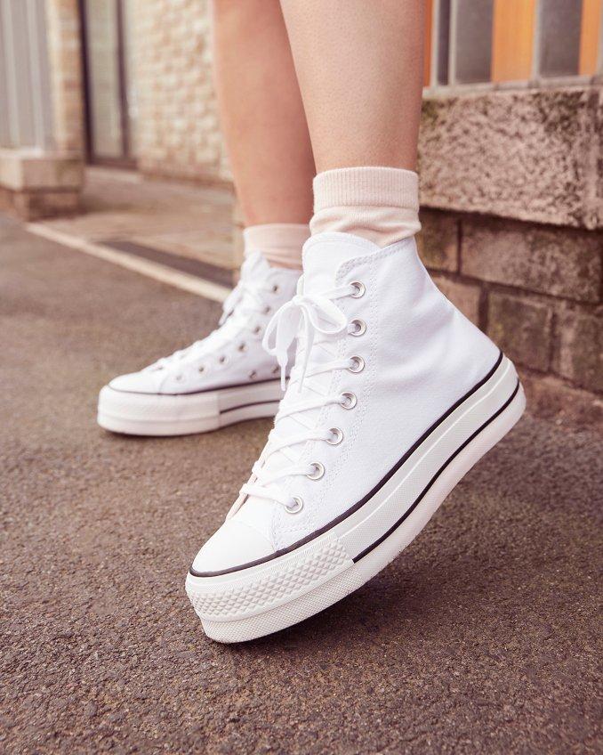 Converse All Star Platform in Weiß