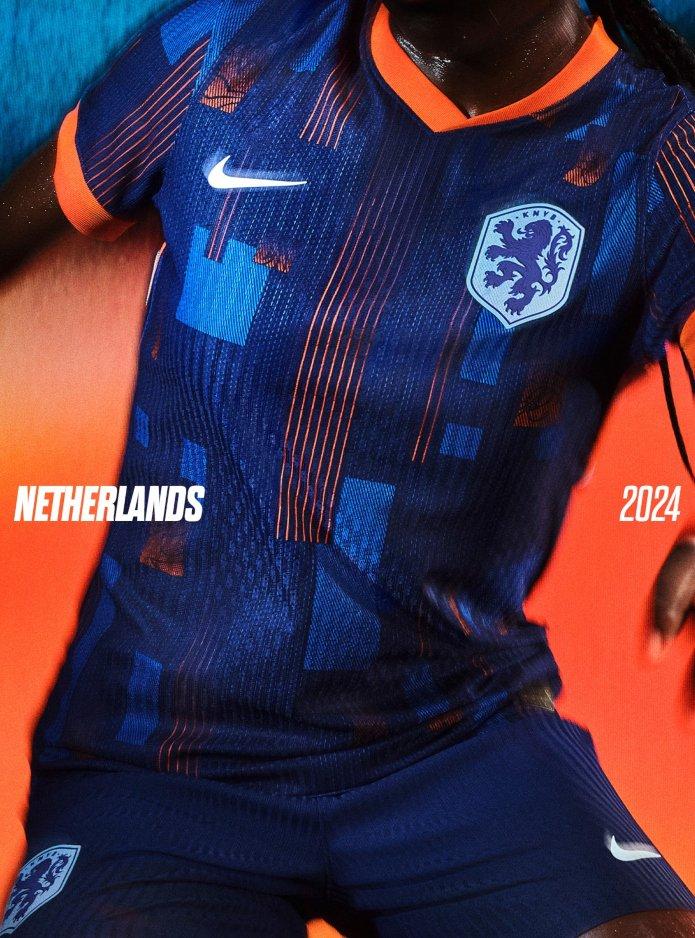 Segunda camiseta 2024 Países Bajos fútbol