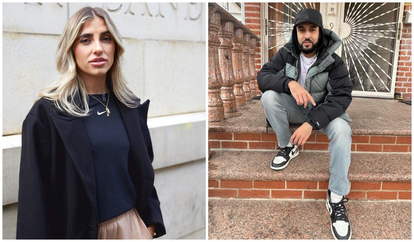 a person wearing a black Nike T-shirt outside a building and a person sitting on stairs with a winter jacket and Nike shoes