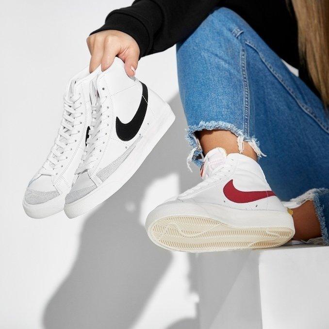 nike blazer nere e bianche alte