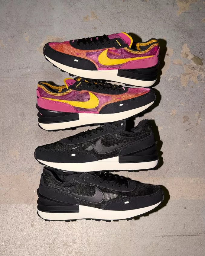 combinar nike waffle one pretas