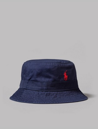 Small Polo Player Chino Bucket Hat
