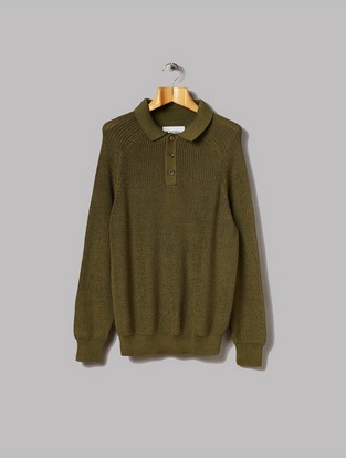 Long Sleeved Slouchy Polo