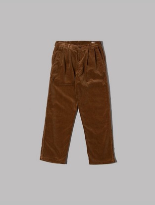 Two Tuck Wide Corduroy  Trousers