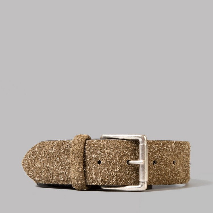 WIDE SUEDE LEATHER BELT