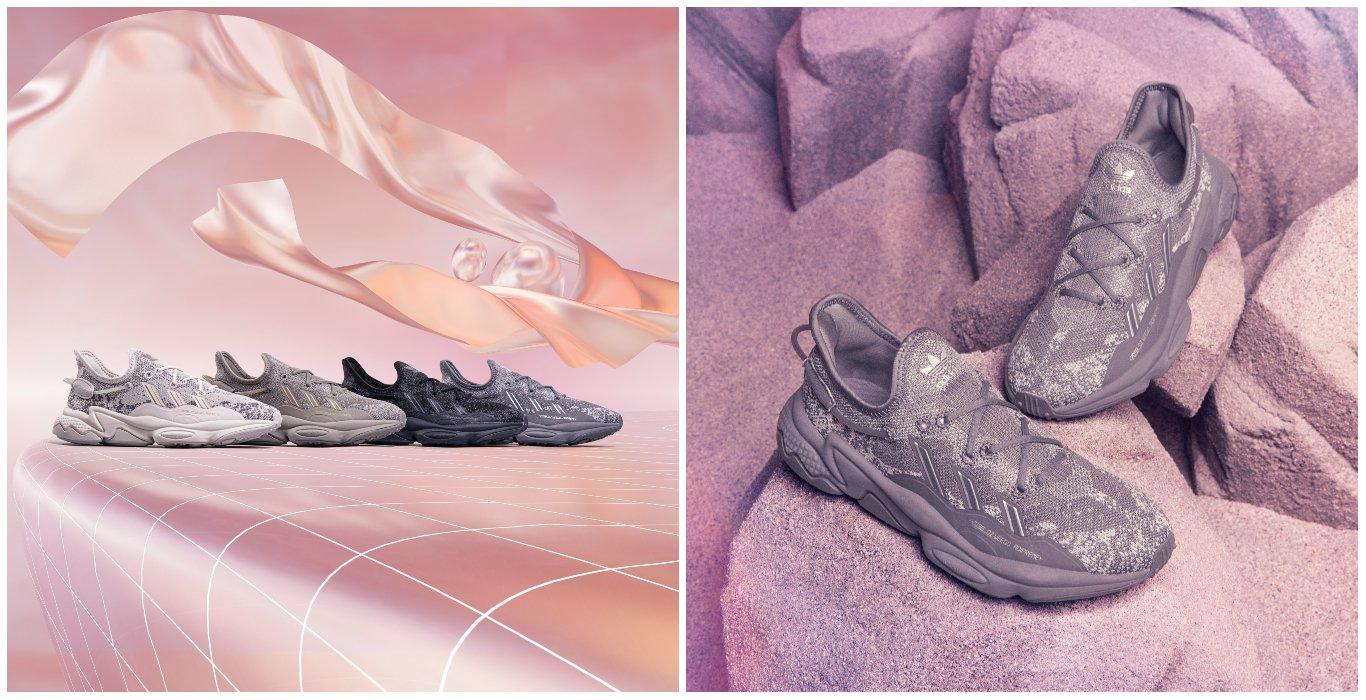 images of different adidas Ozweego Knit in various colorways