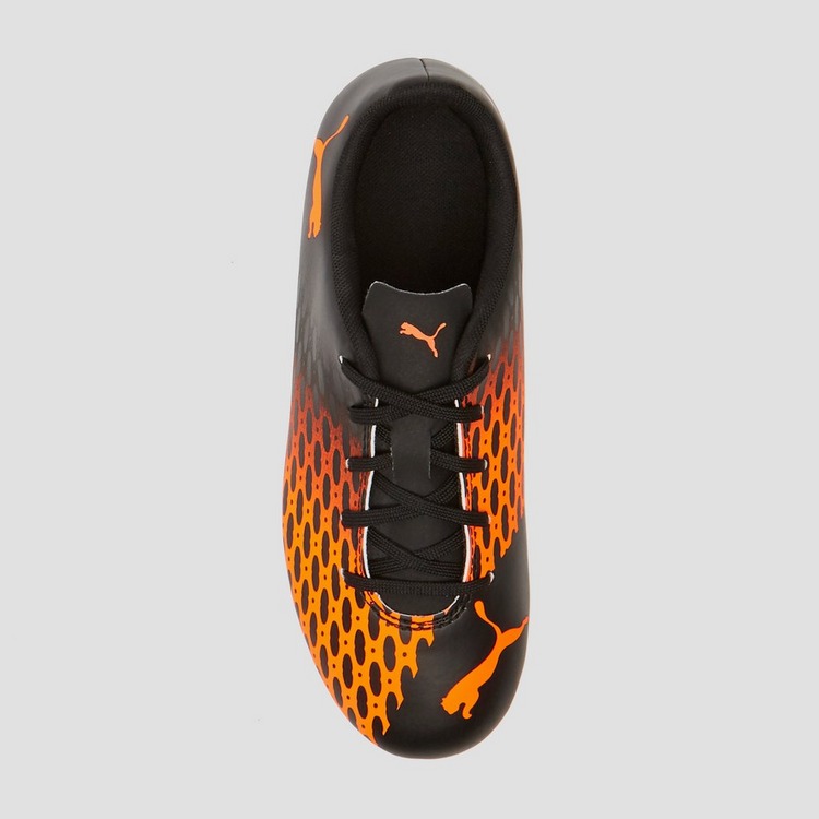PUMA SPIRIT III FG VOETBALSCHOENEN ZWART/ORANJE KINDEREN