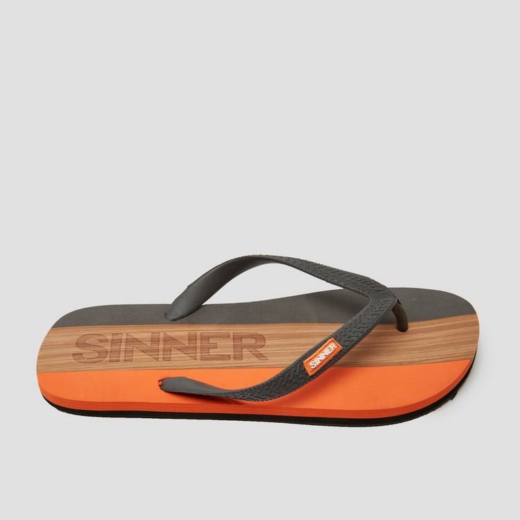 SINNER CAPITOLA SLIPPERS ORANJE/BRUIN HEREN | Perrysport
