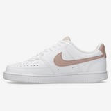 NIKE COURT VISION LOW NEXT NATURE SNEAKERS WIT/ROZE DAMES