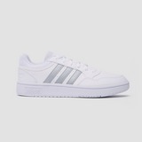 ADIDAS HOOPS 3.0 LIFESTYLE BASKETBALL LOW CLASSIC SNEAKERS WIT/ZILVER DAMES