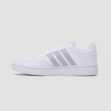 ADIDAS HOOPS 3.0 LIFESTYLE BASKETBALL LOW CLASSIC SNEAKERS WIT/ZILVER DAMES