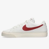 NIKE COURT LEGACY NN SNEAKERS WIT/ROOD DAMES